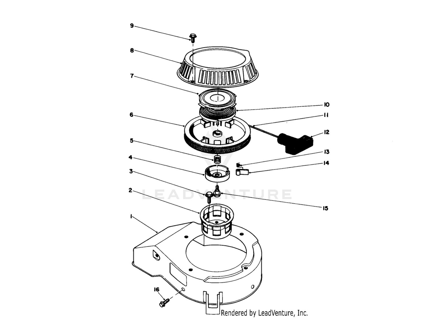 Recoil Assembly (engine Model No. 47pf5  47pg6)