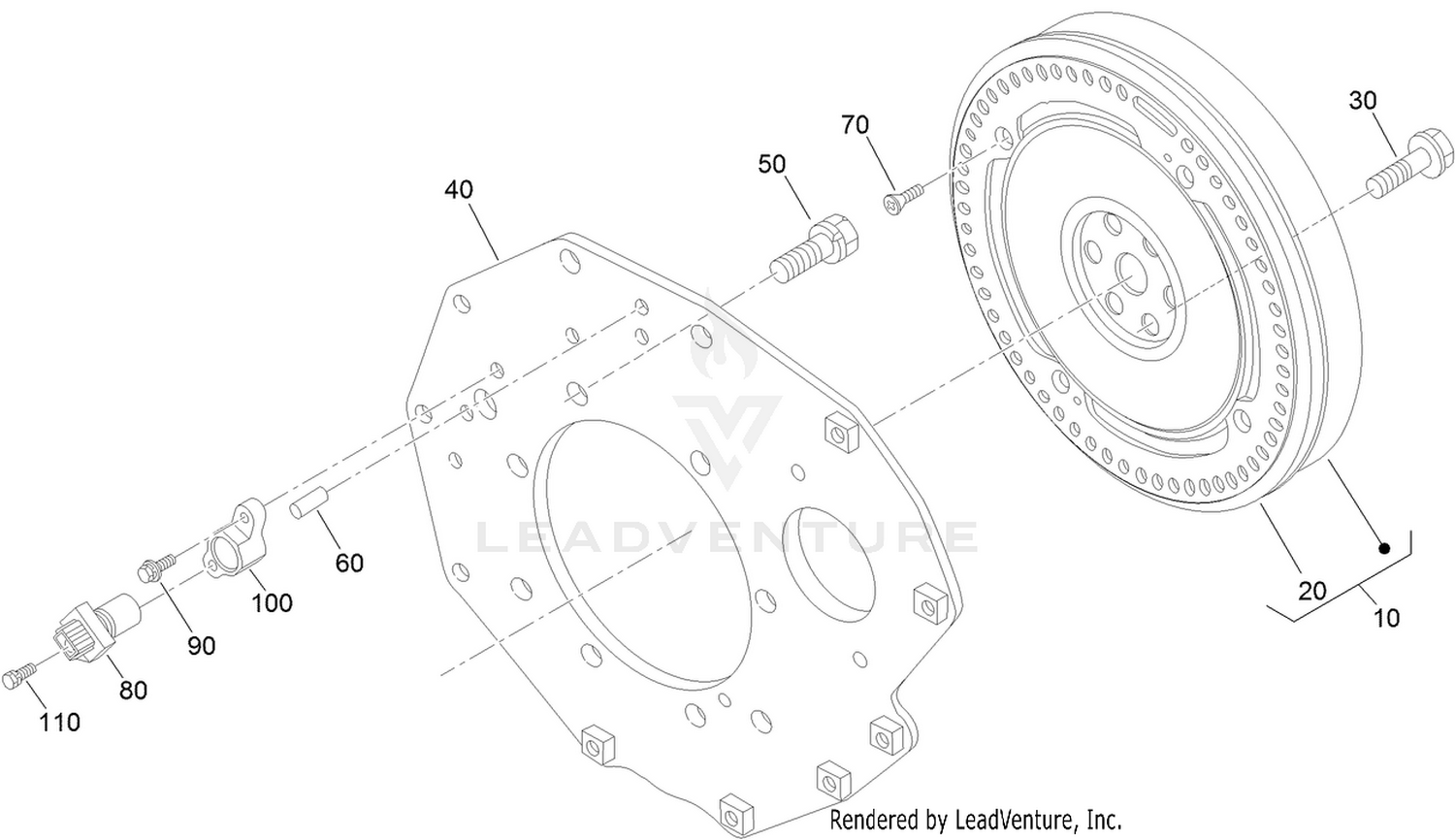 Flywheel and Sensor Switch Assembly
