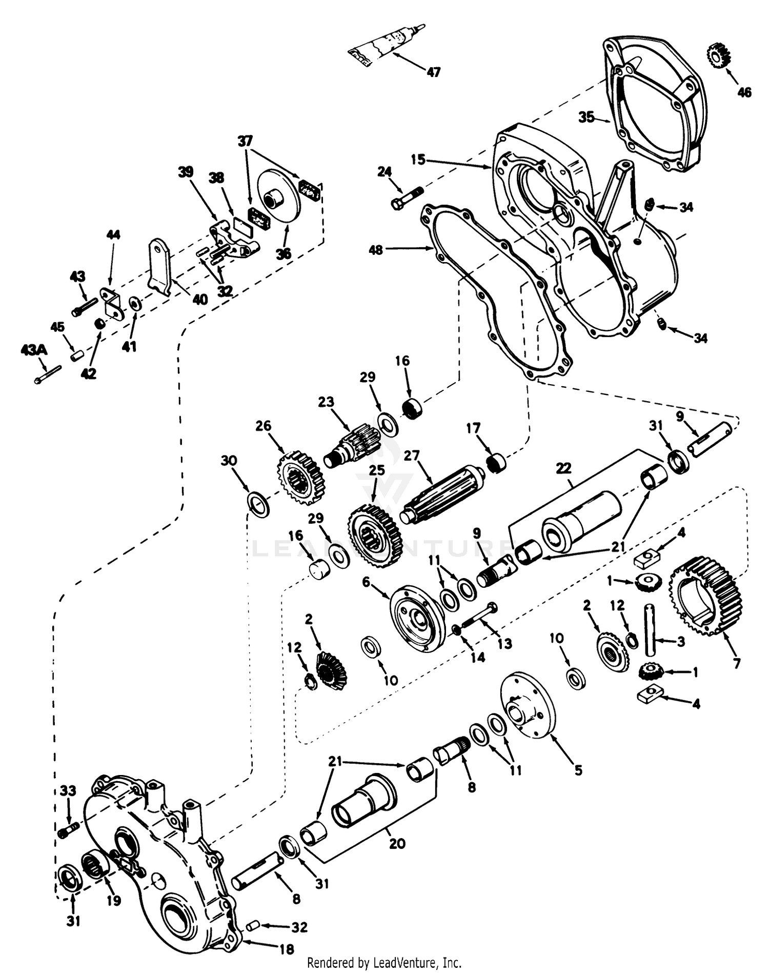 Gear Reduction  Differential No. 1310-001