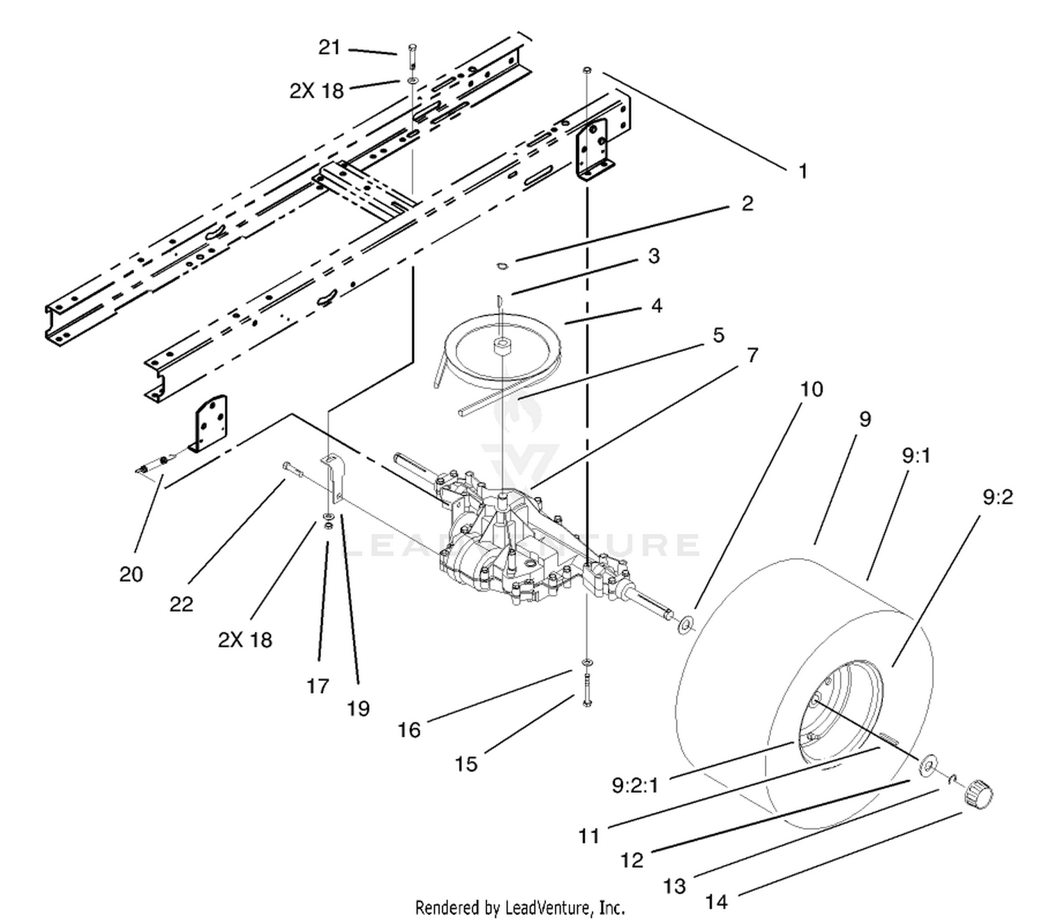 5 Speed Transaxle Assembly