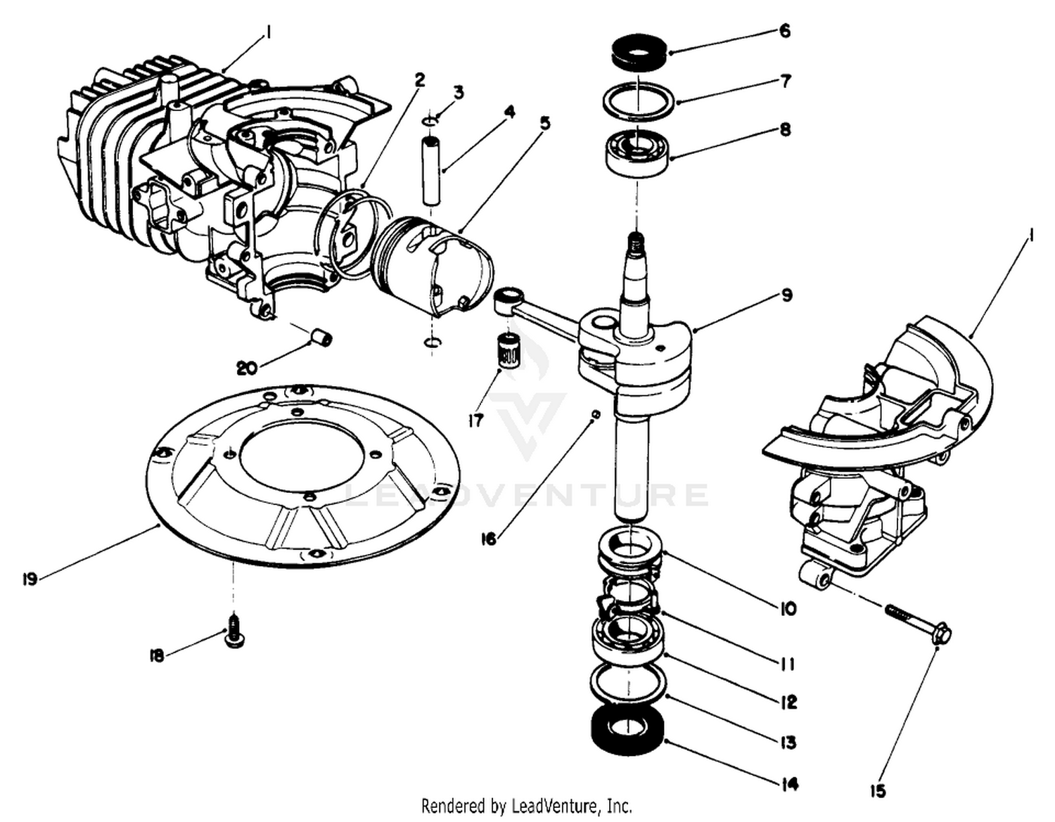 Crankshaft Assembly (engine No. 47pk9-2)