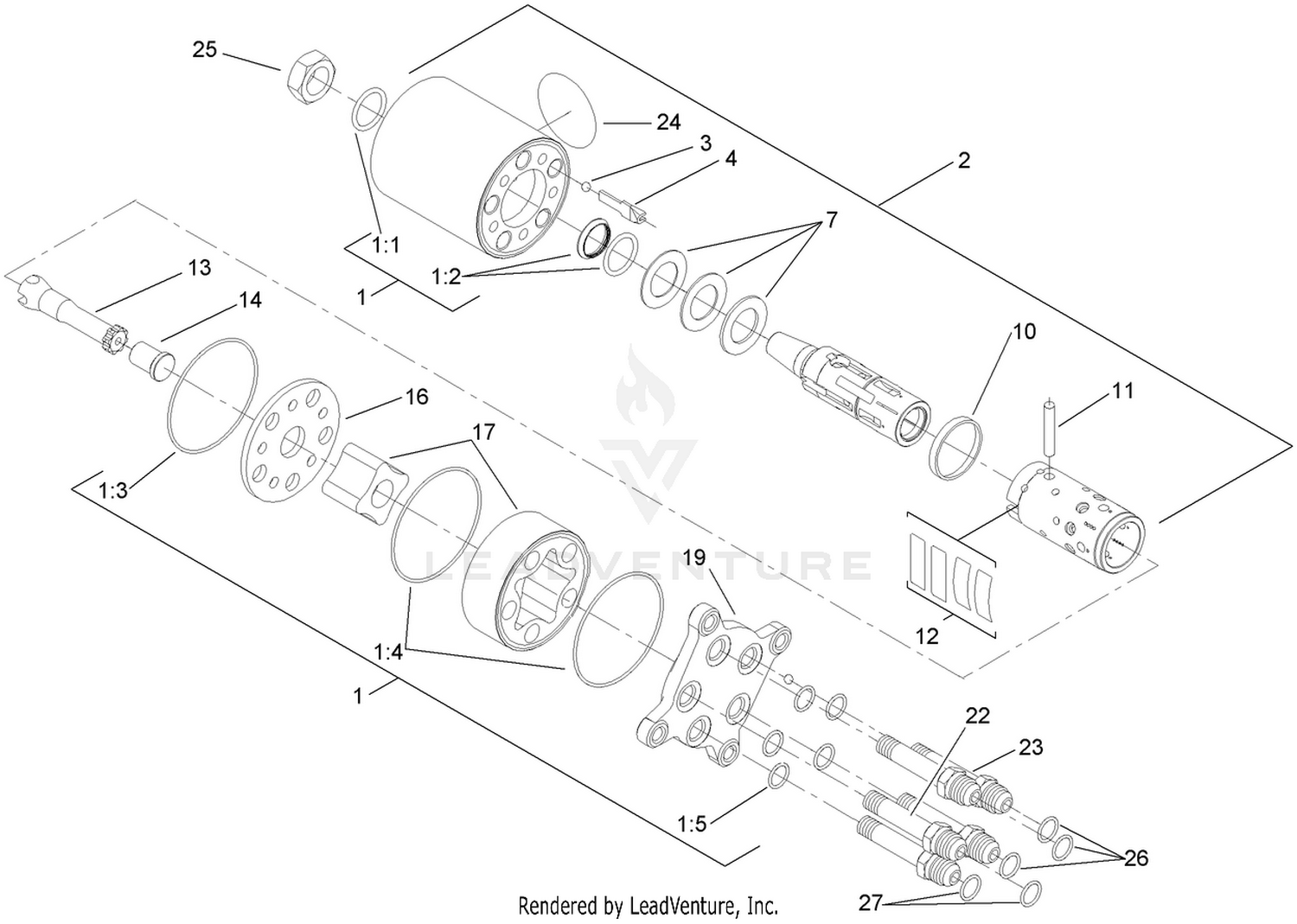 Steering Valve Assembly No. 104-5180