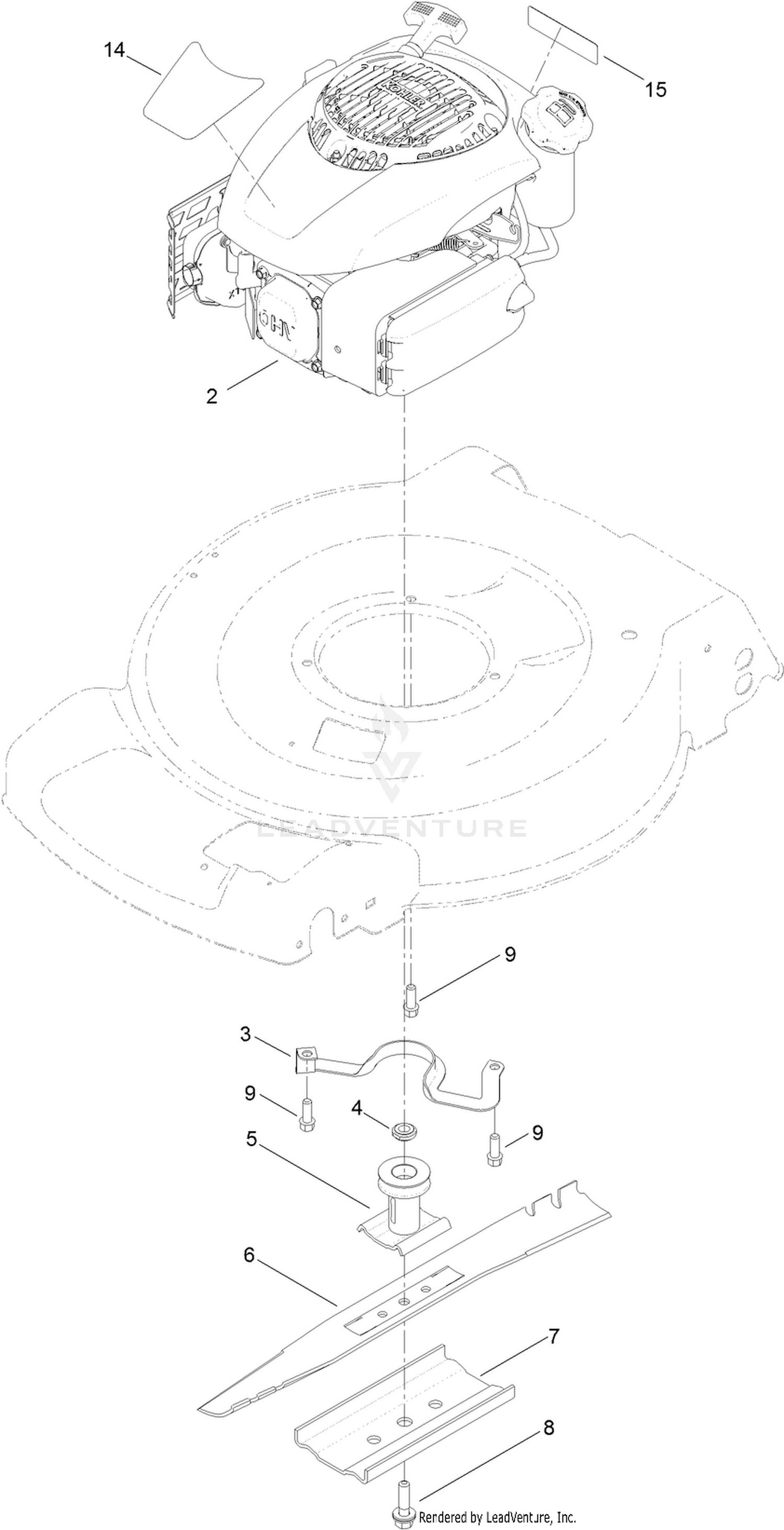 Engine and Blade Assembly