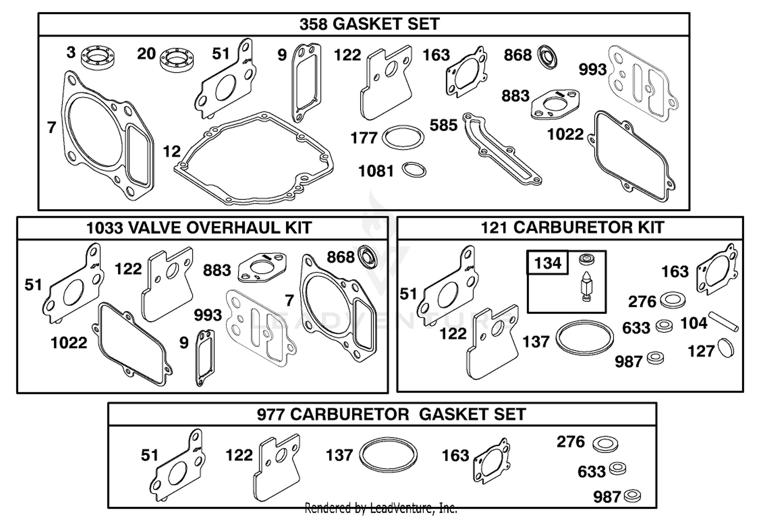 Engine Briggs  Stratton Model 122602-0150-E1 10