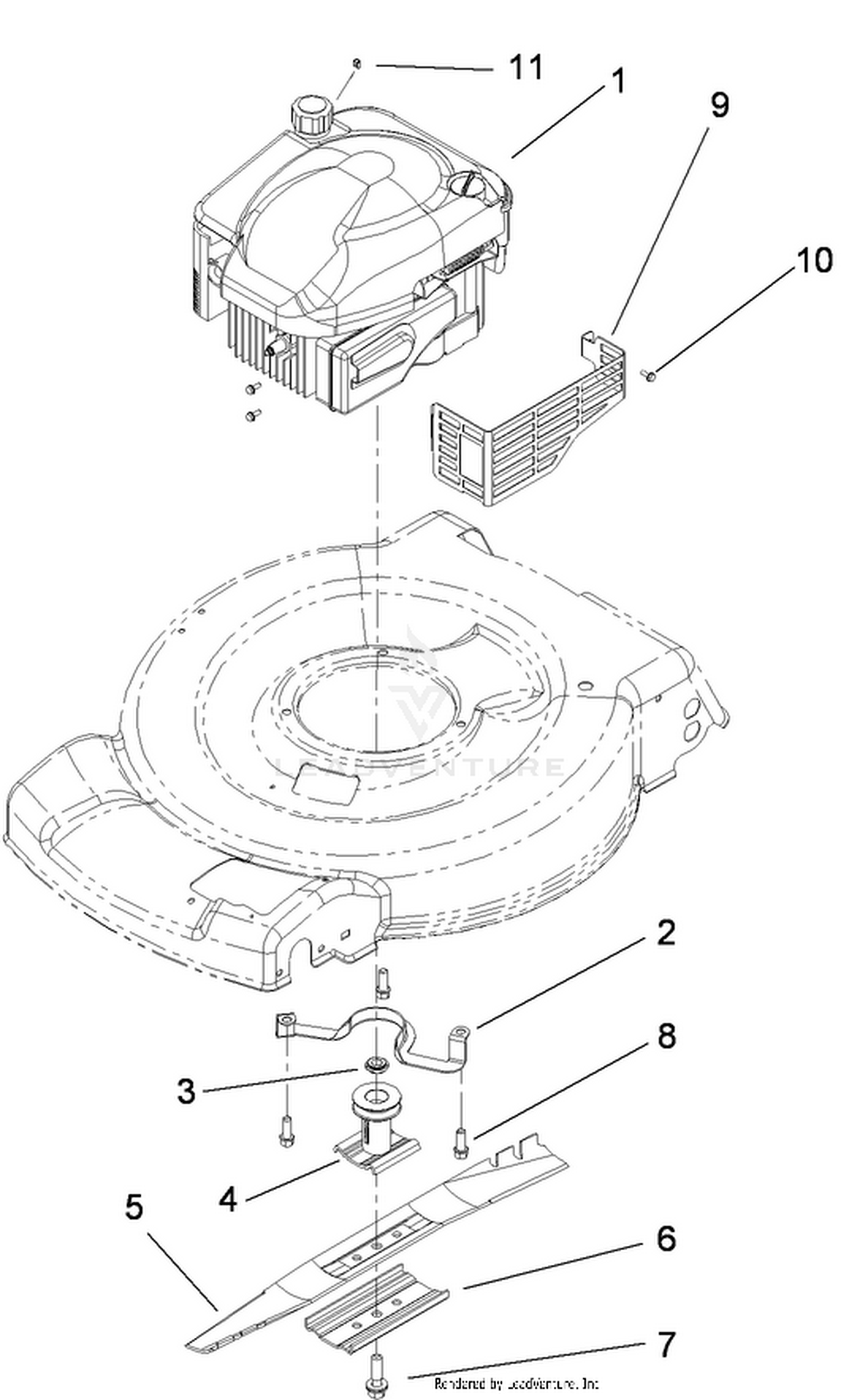 Engine and Blade Assembly
