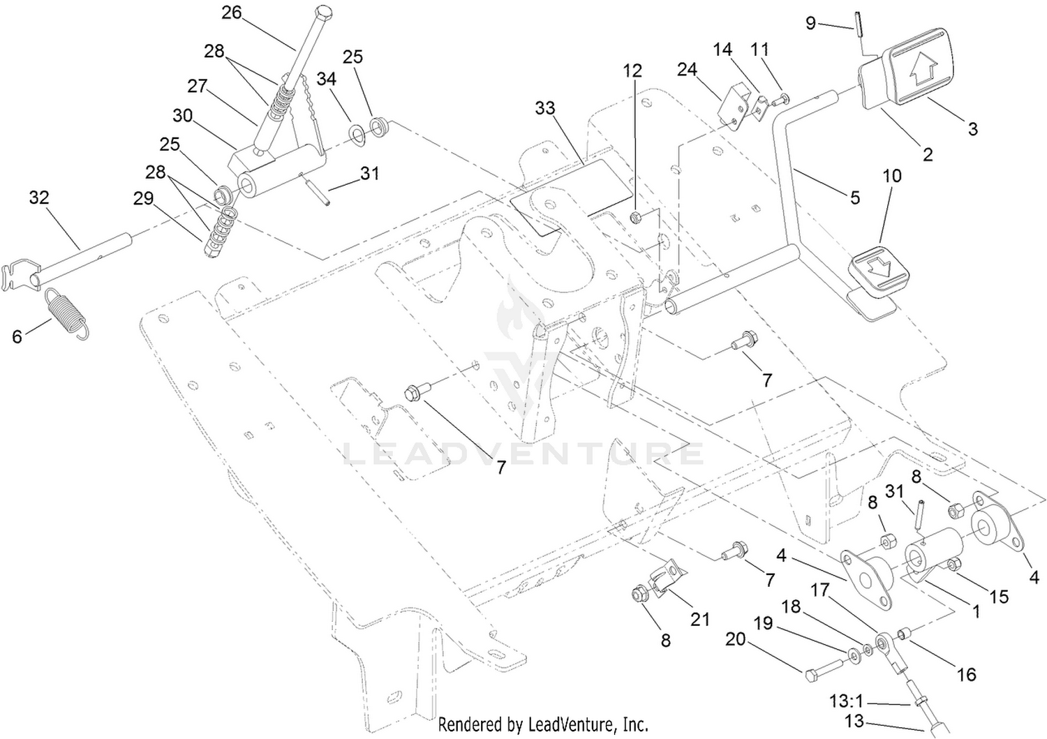 Traction Pedal Assembly