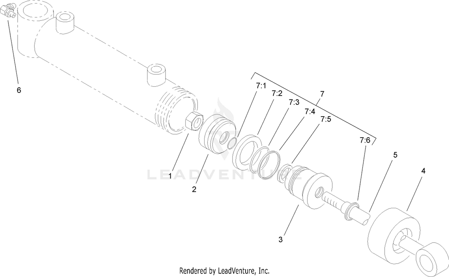 Hydraulic Lift Cylinder Assembly No. 93-2631