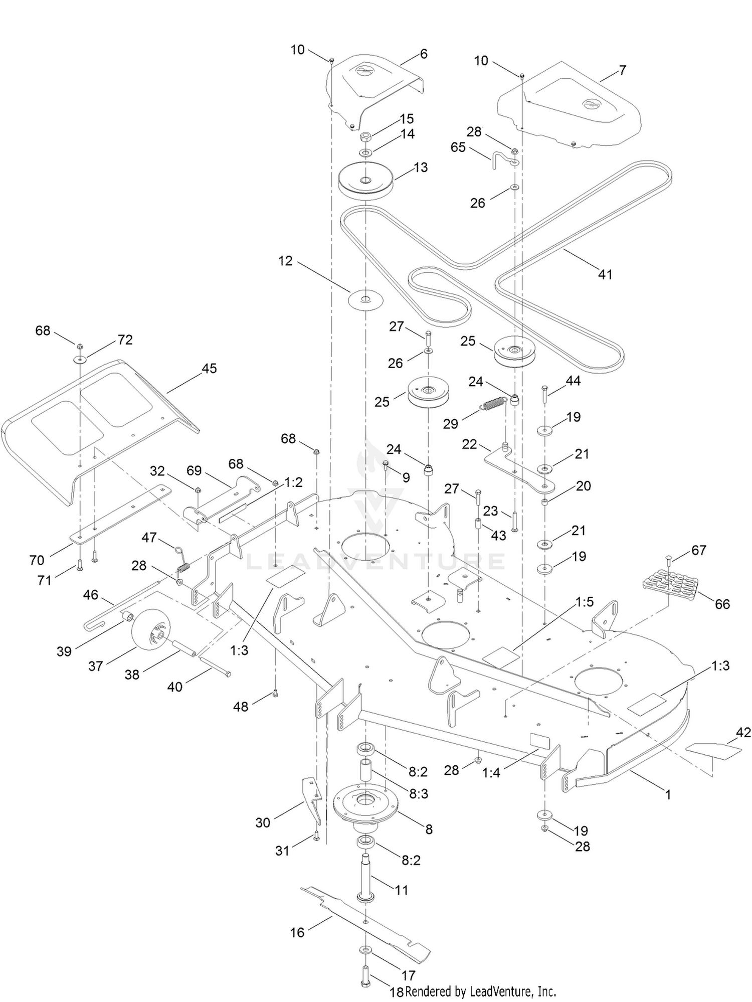 60 Inch Deck Assembly