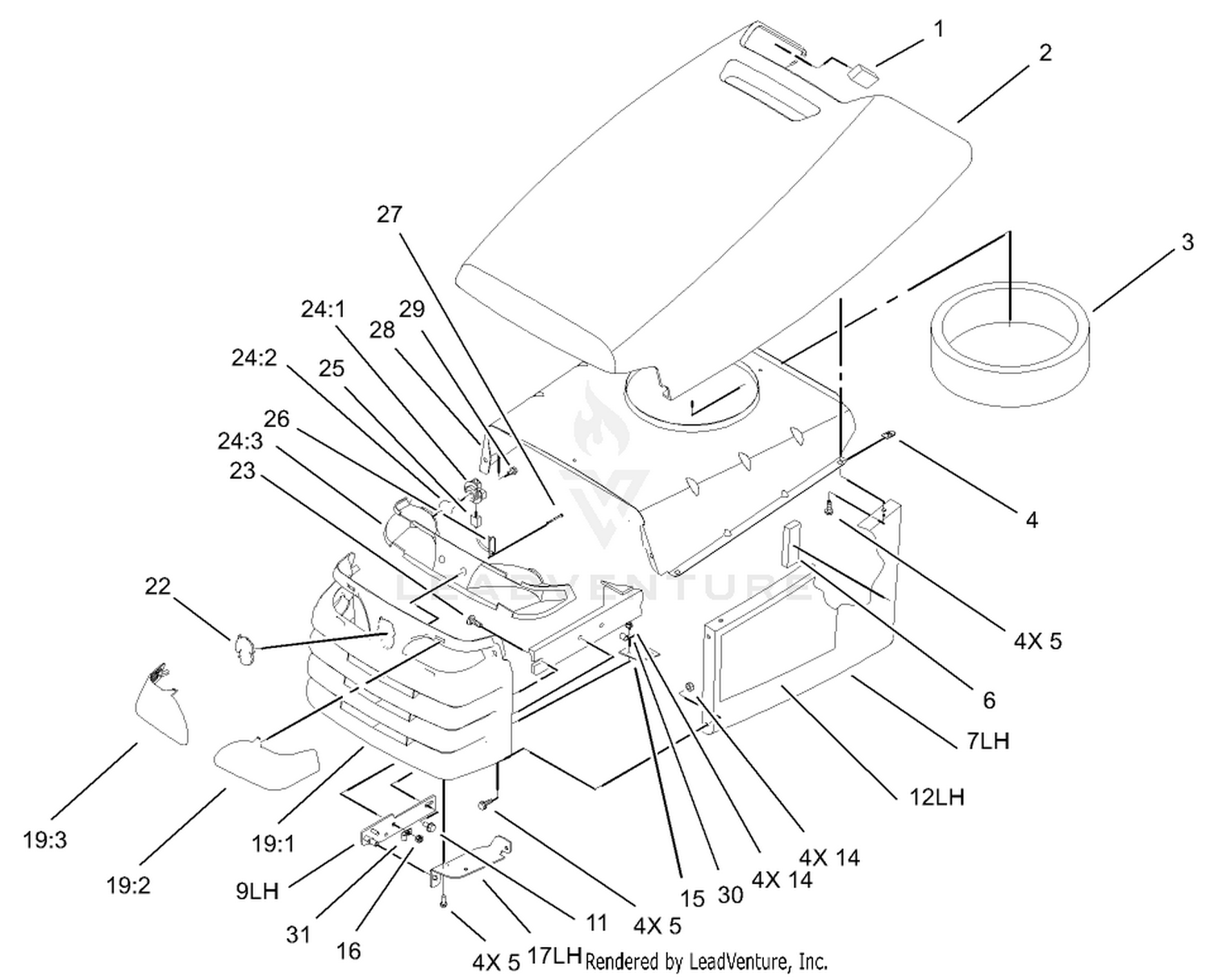 Hood and Grill Assembly