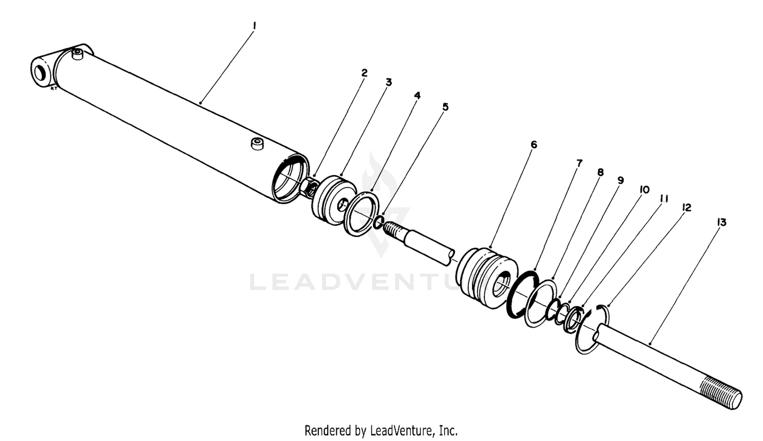 Hydraulic Lift Cylinder No. 54-0150