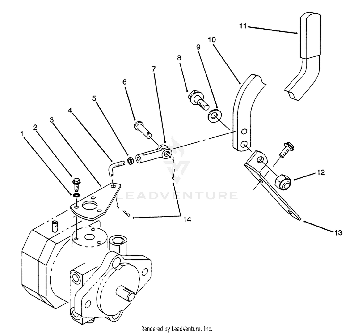 Bracket  Lift Lever Assembly