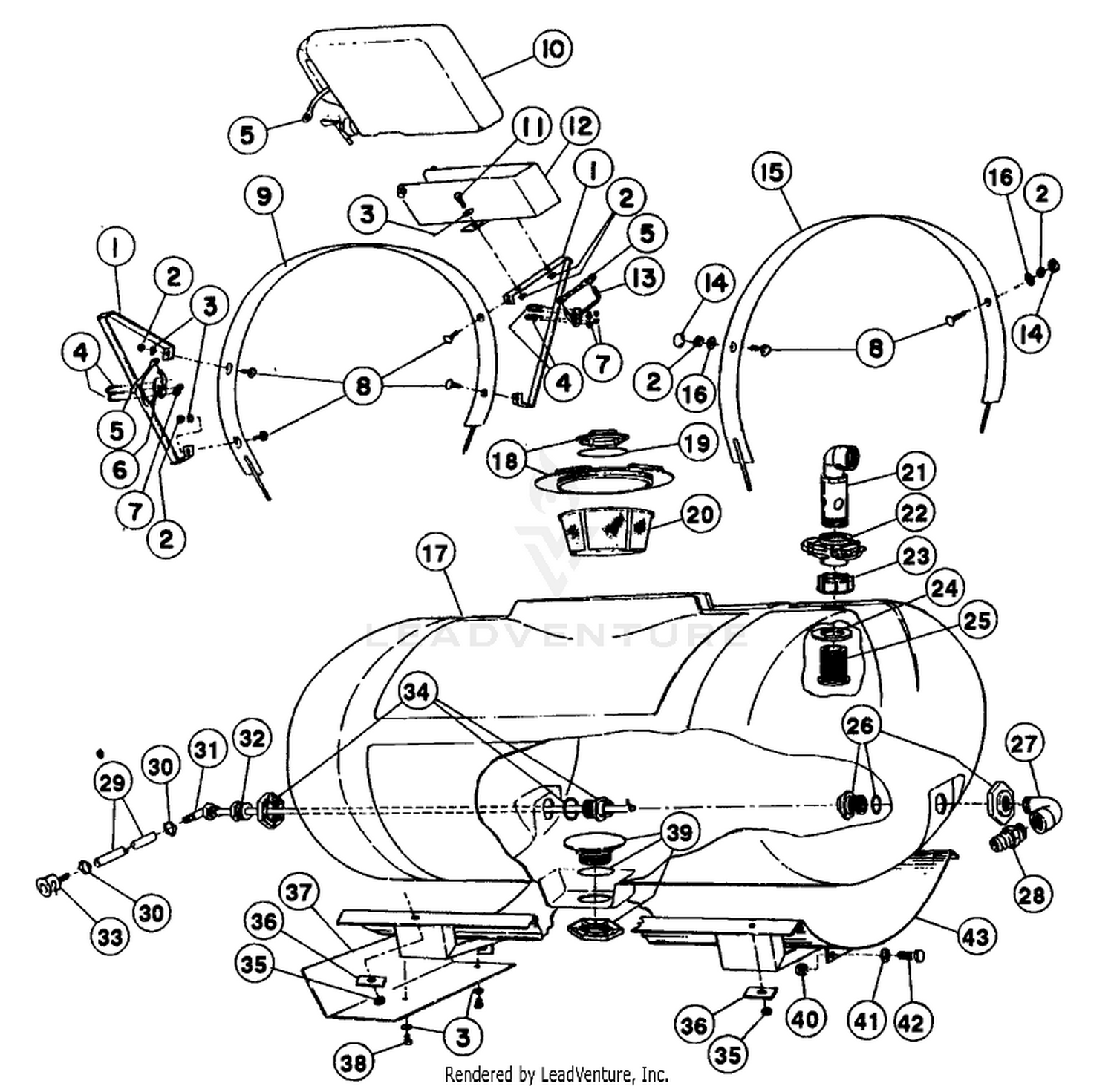 STANDARD ELECTRIC SPRAY SYSTEM TANK (MULTI-PRO 1100)
