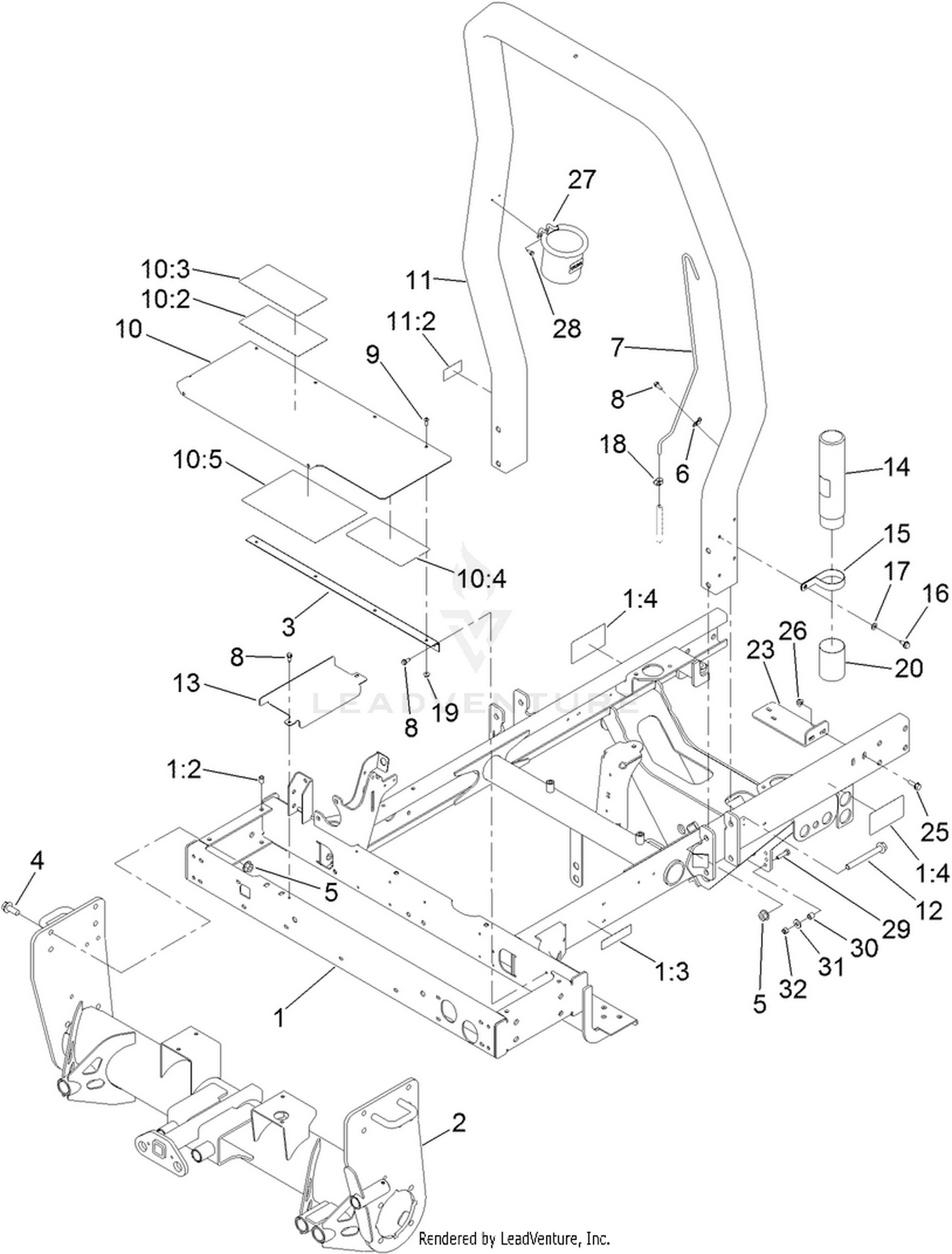 Frame and Front Axle Assembly
