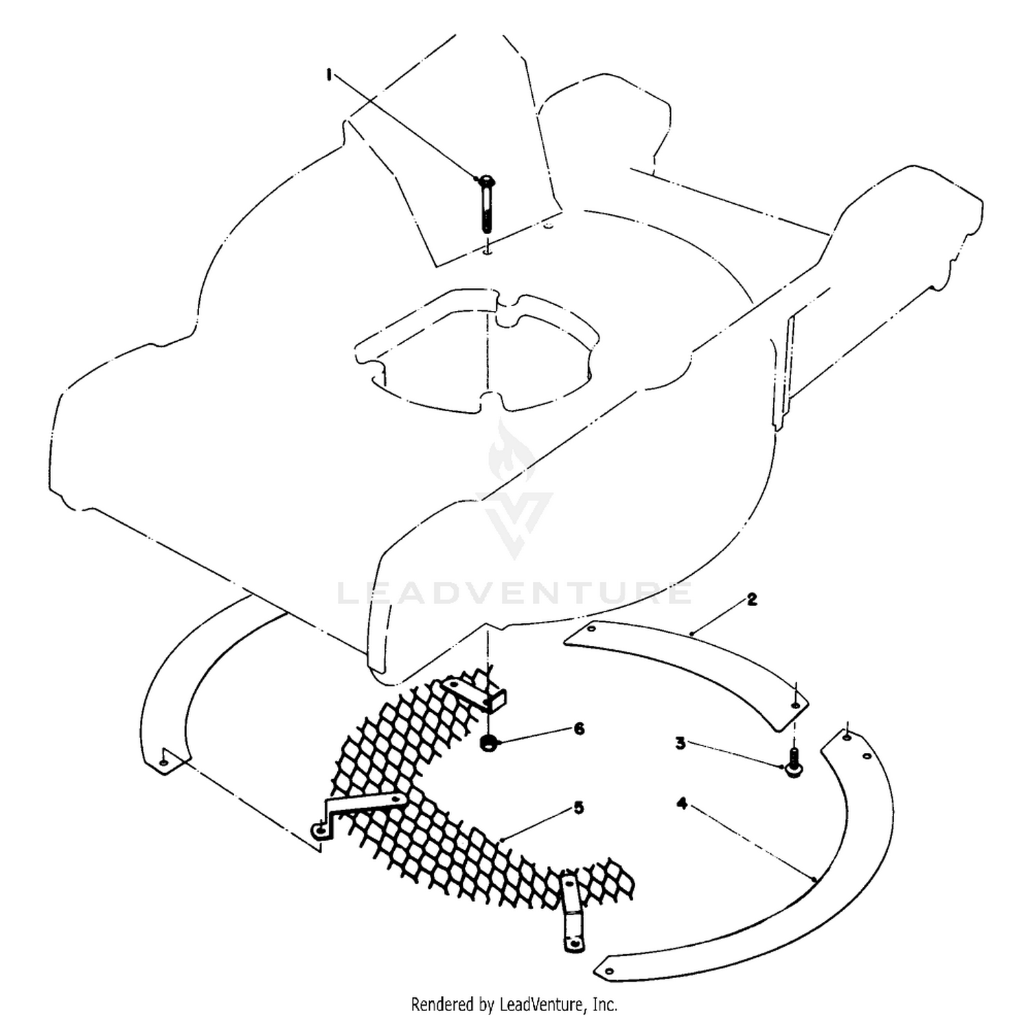 Leaf Shredder Kit No. 59100 (optional)