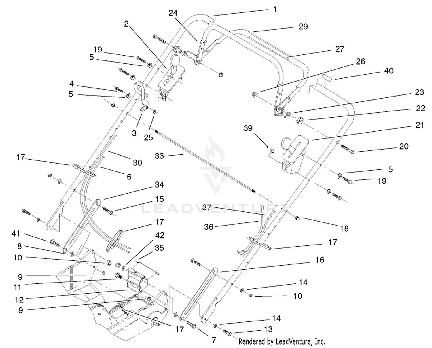 Handle And Controls Assembly