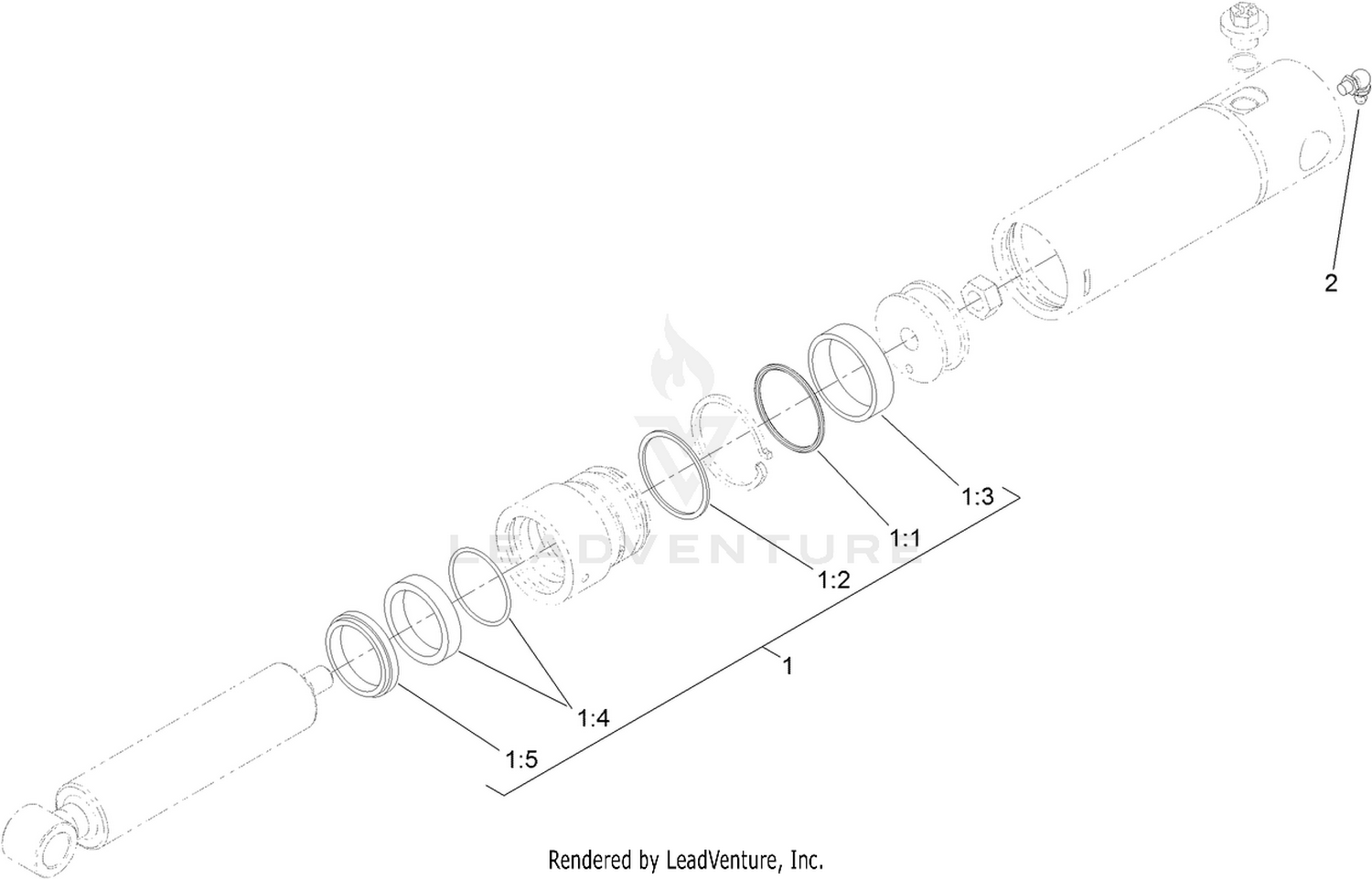 Lift Cylinder Assembly No. 120-8802
