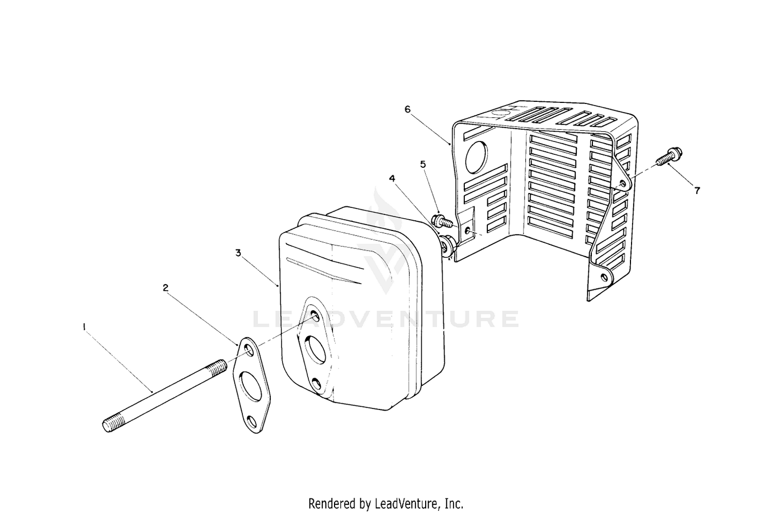 Muffler Assembly (engine No. Vmg6, Vmj8  Vmk9)