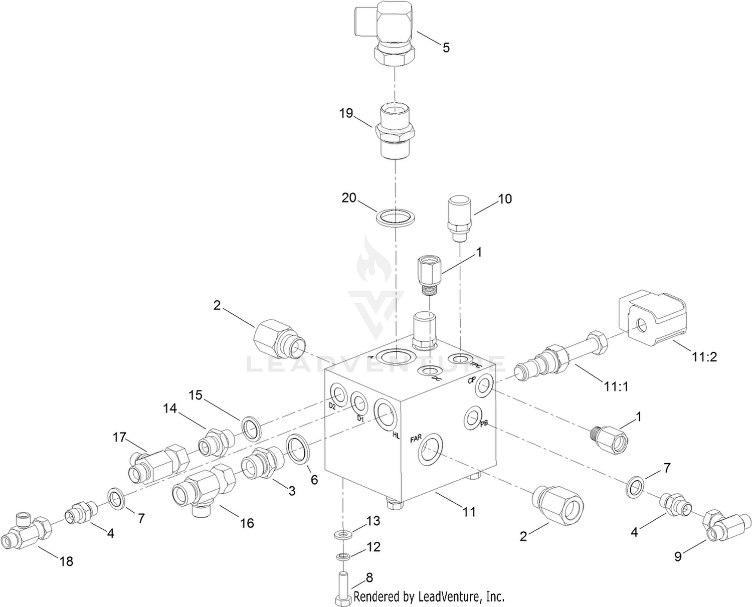 Hydraulic Transimission Manifold Assembly