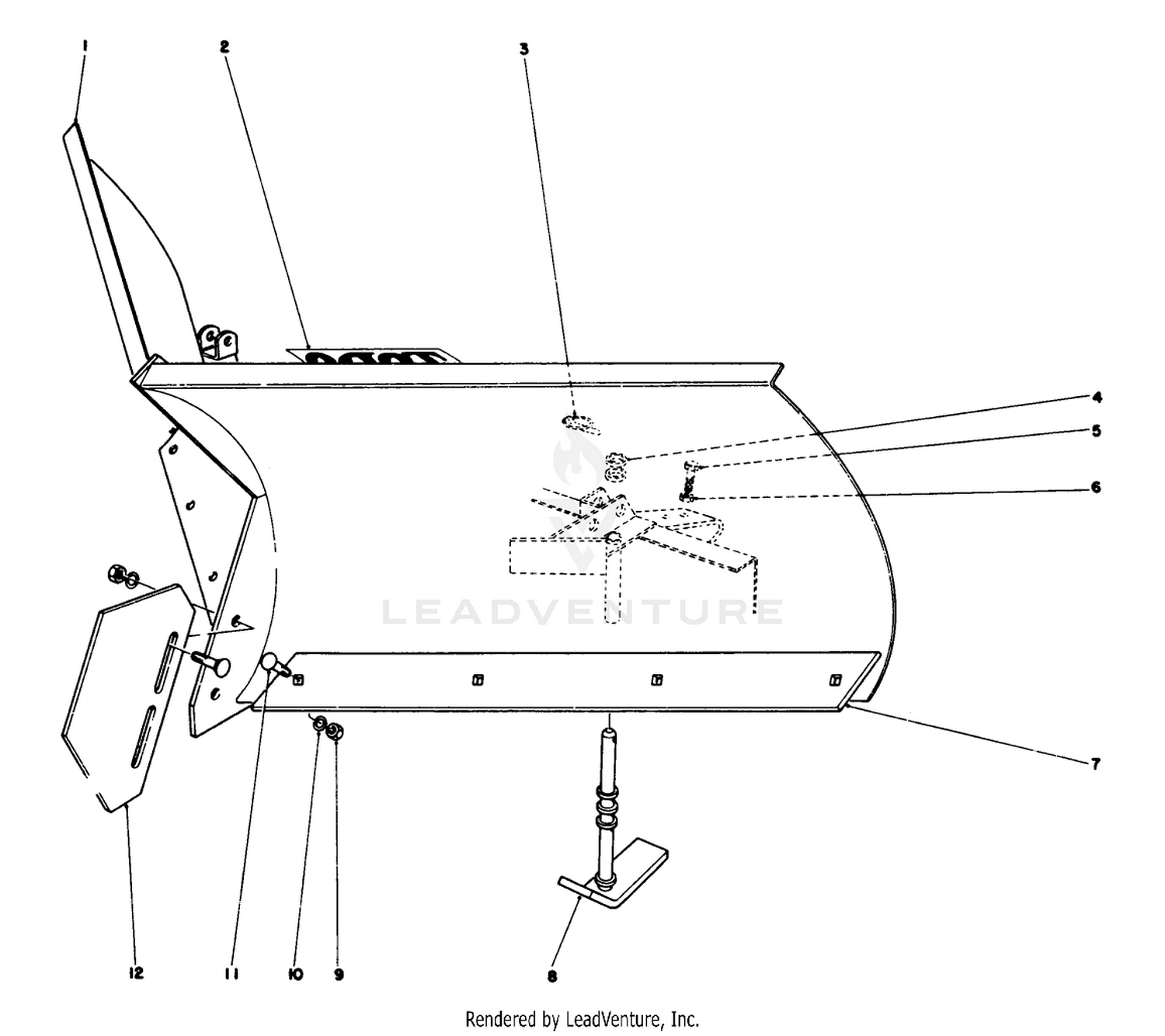 V-Plow Model No. 30750 (optional)