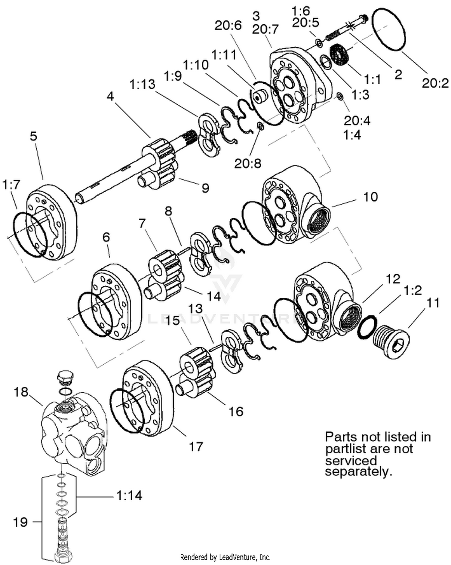 Gear Pump Assembly No. 108-1549