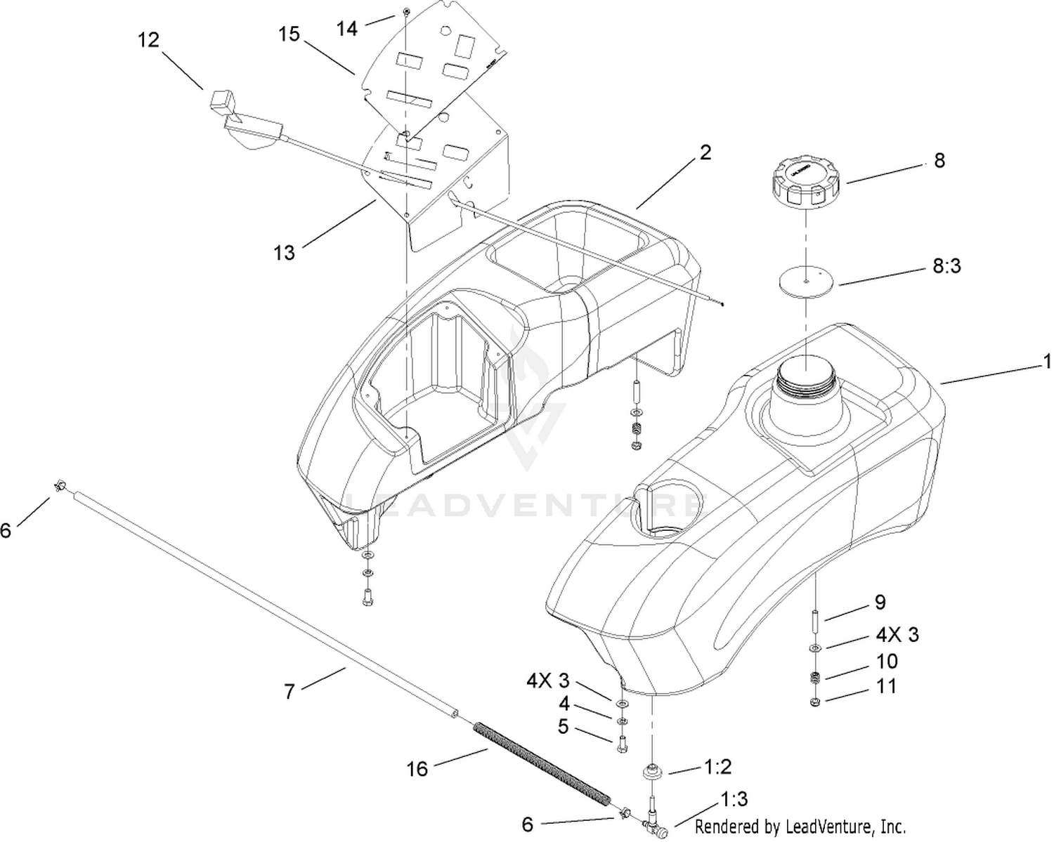 Fuel Tank and Control Assembly
