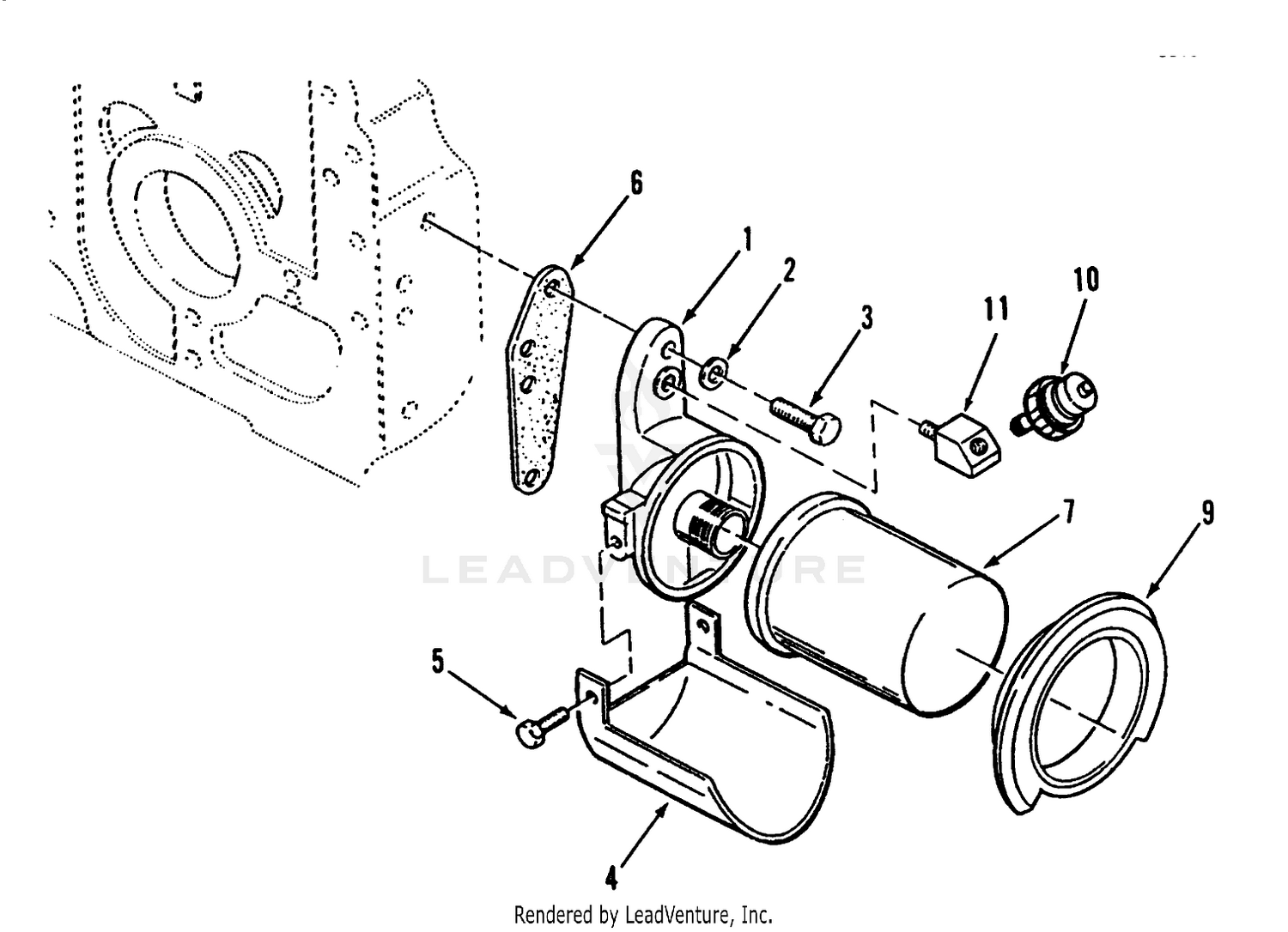 Oil Filter And Low Oil Pressure Cut-Off Switch