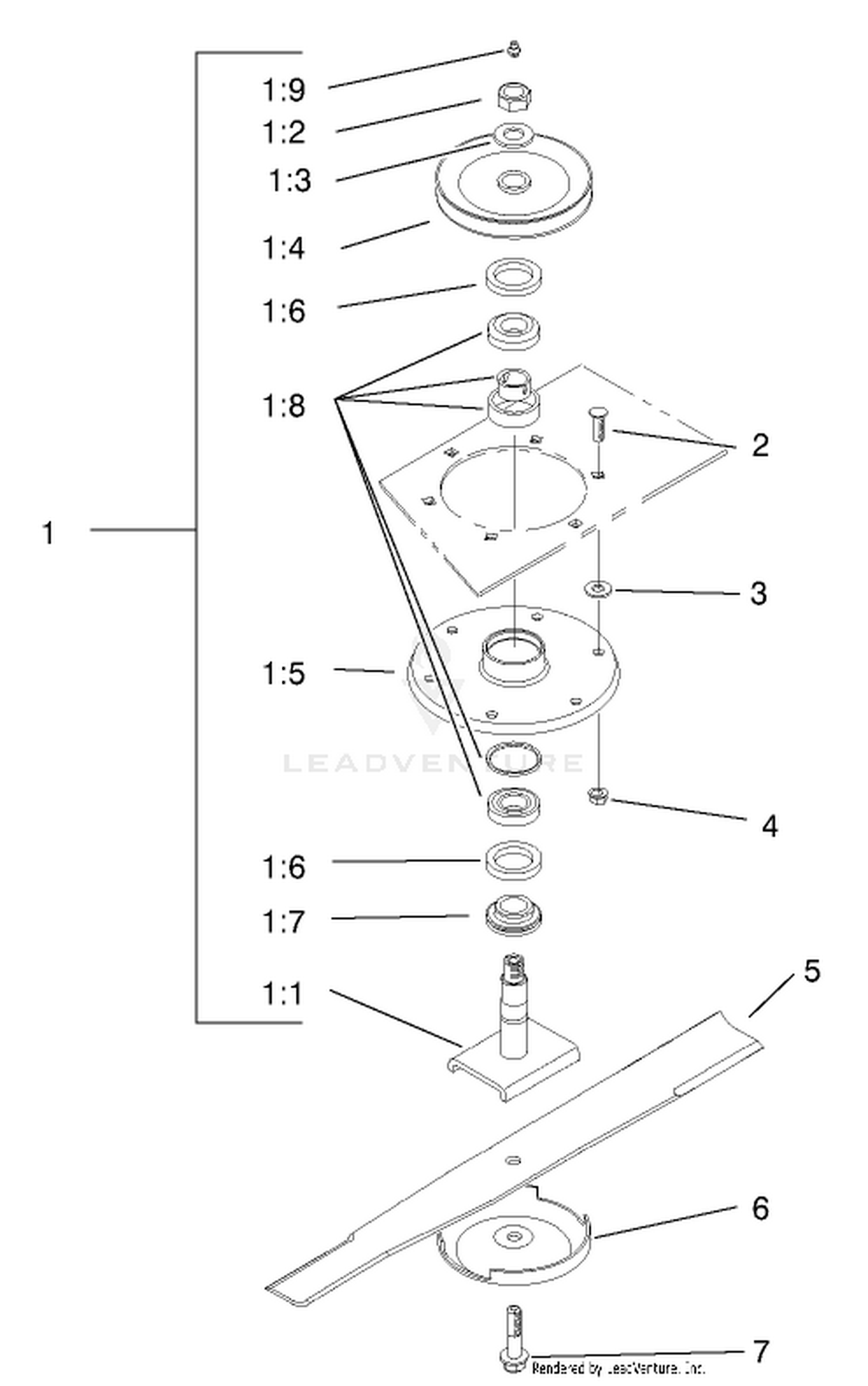 Spindle and Blade Assembly