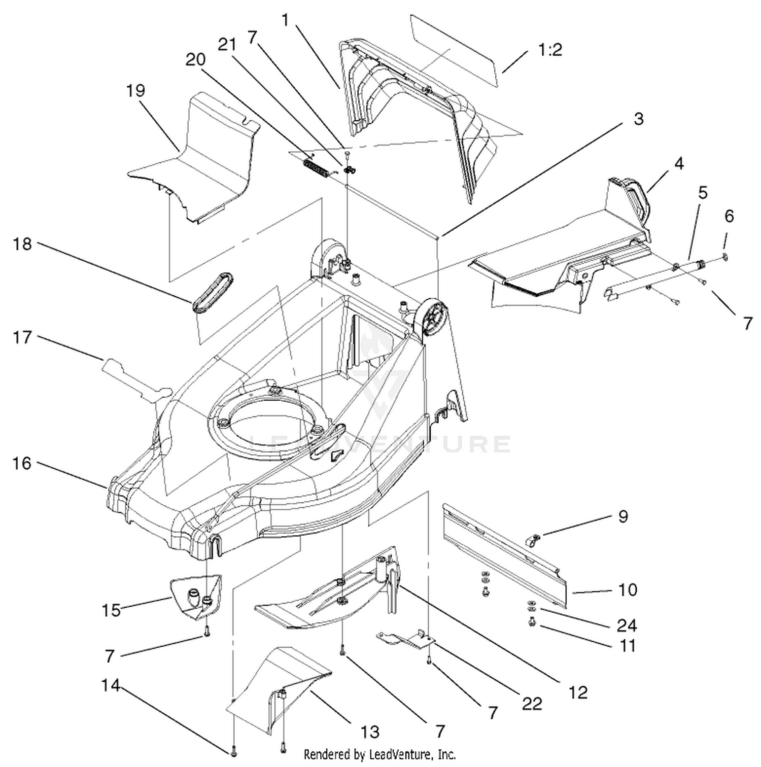 Deck, Kickers And Recycler Plug Assembly
