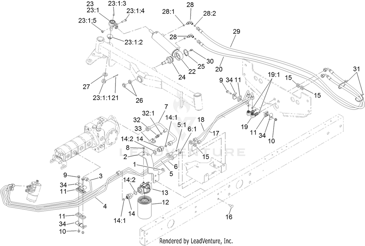 Steering Hydraulic Assembly