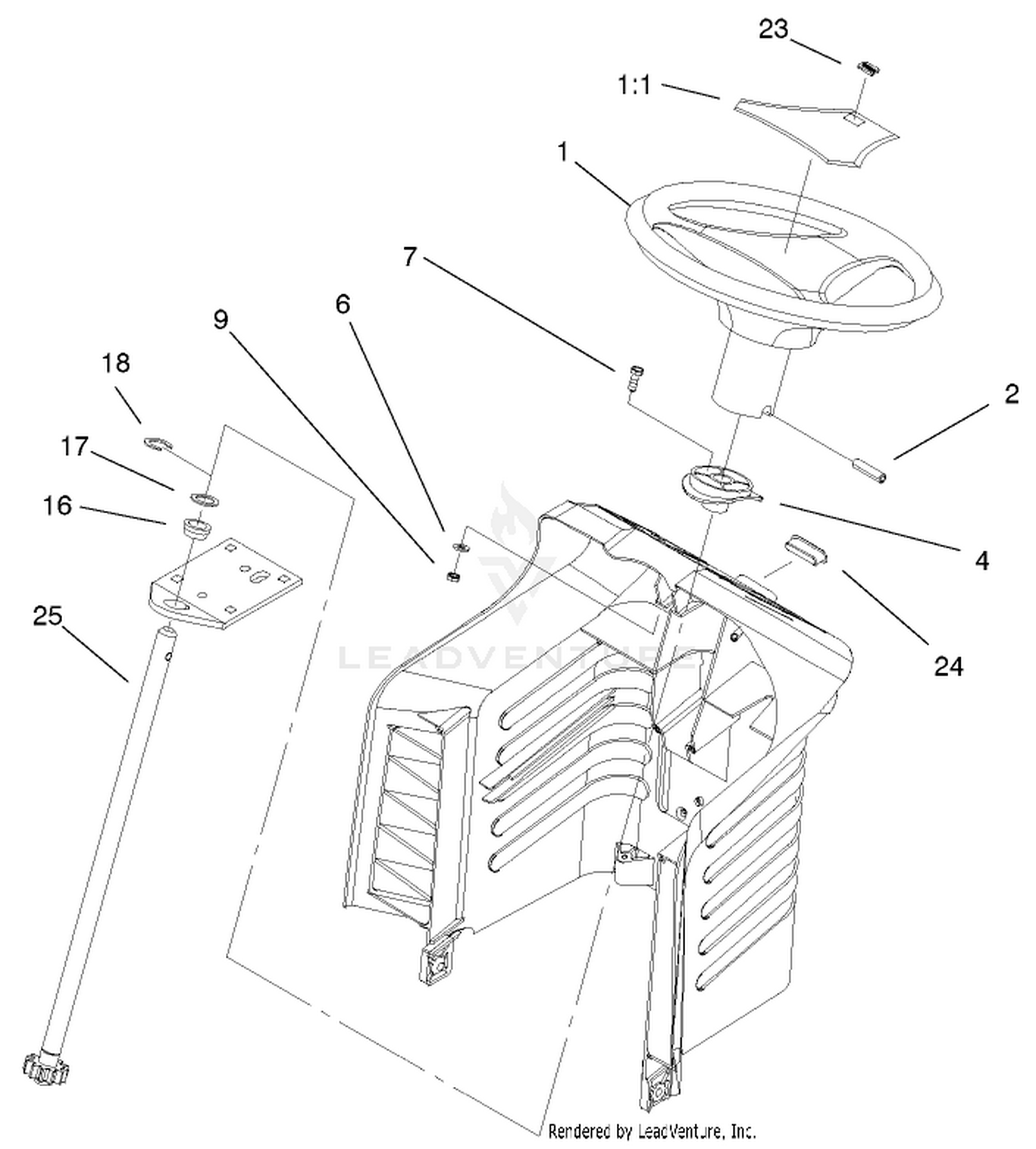 Fixed Steering Assembly