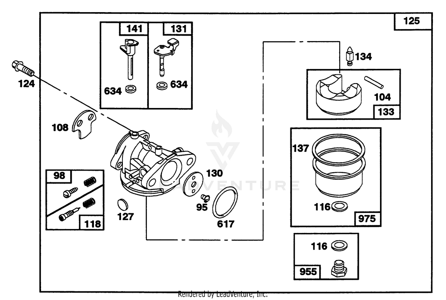 Engine Briggs  Stratton Model 122702-3171-01 3