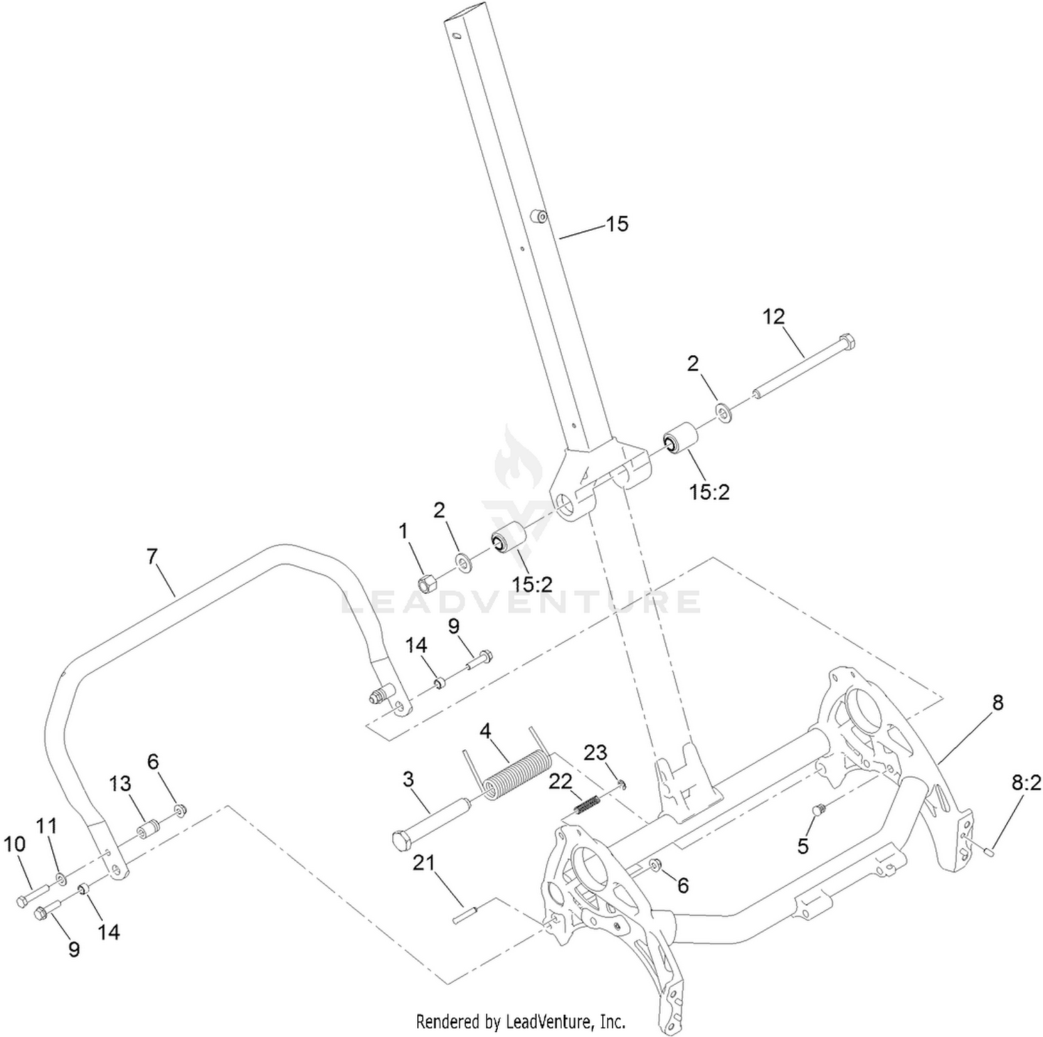 Frame and Handle Mount Assembly