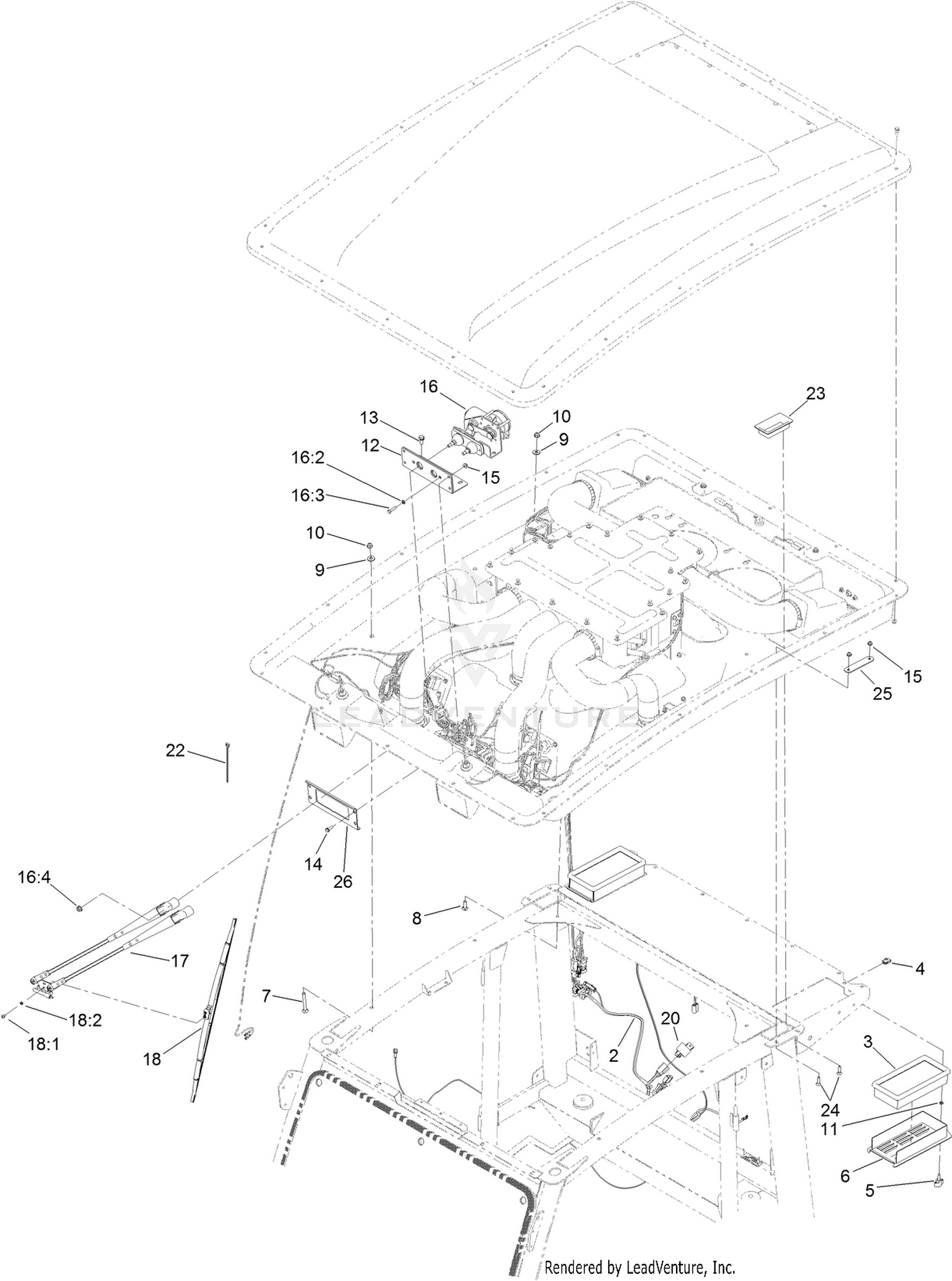 Windshield Wiper and Air Filter Assembly