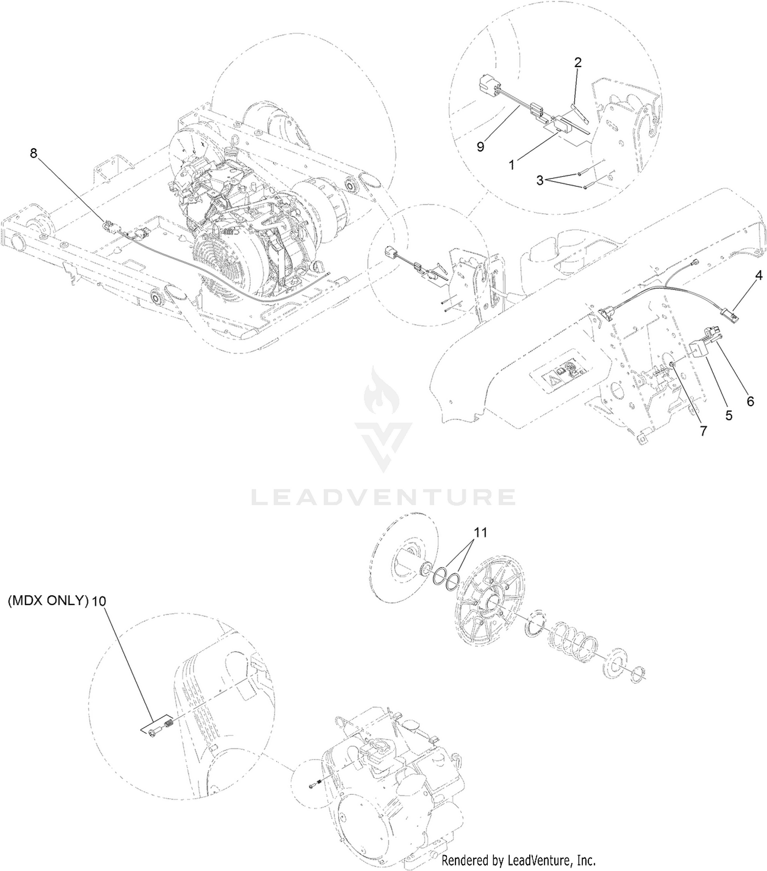 Key Start Kit Assembly No. 121-6338