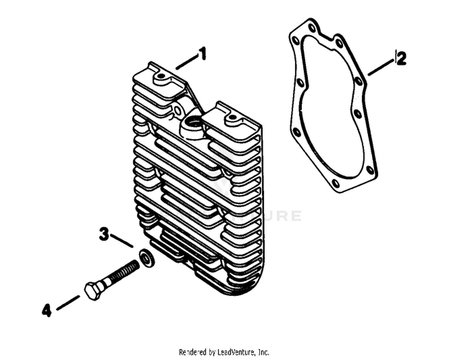 Cylinder Head Kohler Engine Model No. Kt1 7qs Type No. 24324