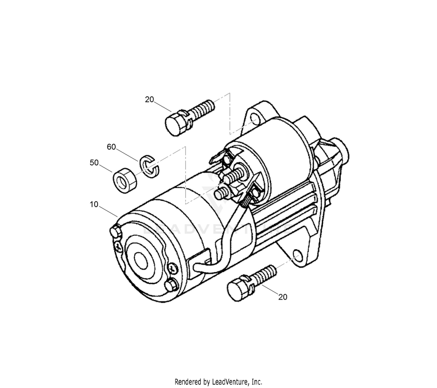Starter Installation Assembly
