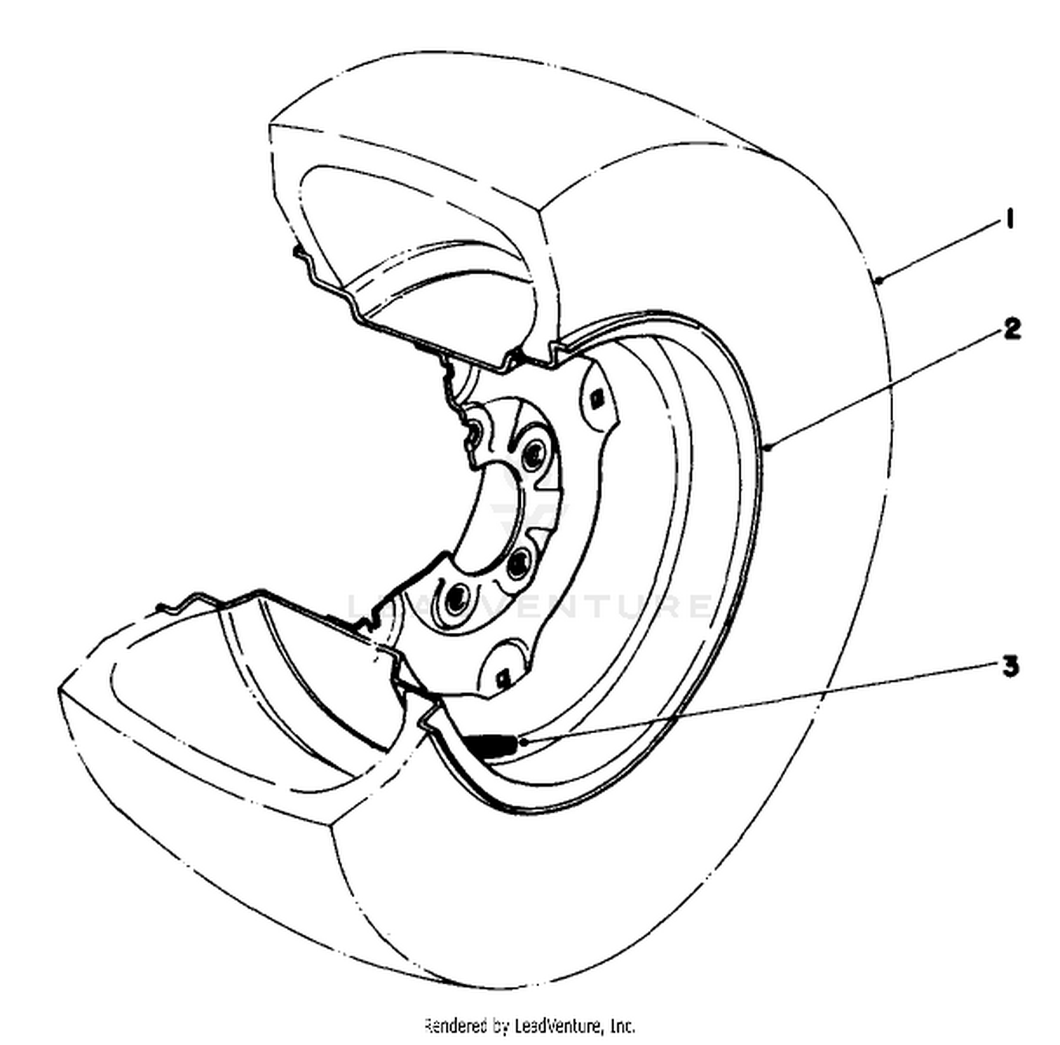 Tire  Wheel Assembly 23 X 10.50 X 12 (optional) No. 62-7020