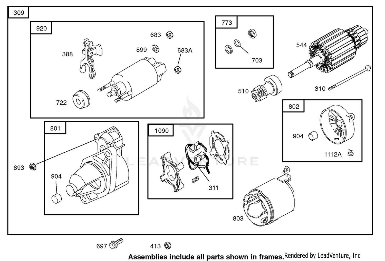 Starter Motor Assembly