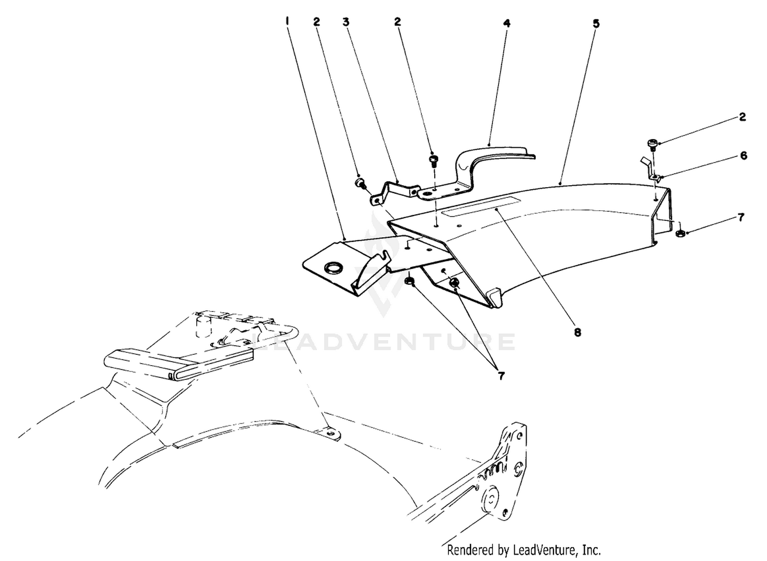Side Discharge Chute Model No. 59108 (optional)