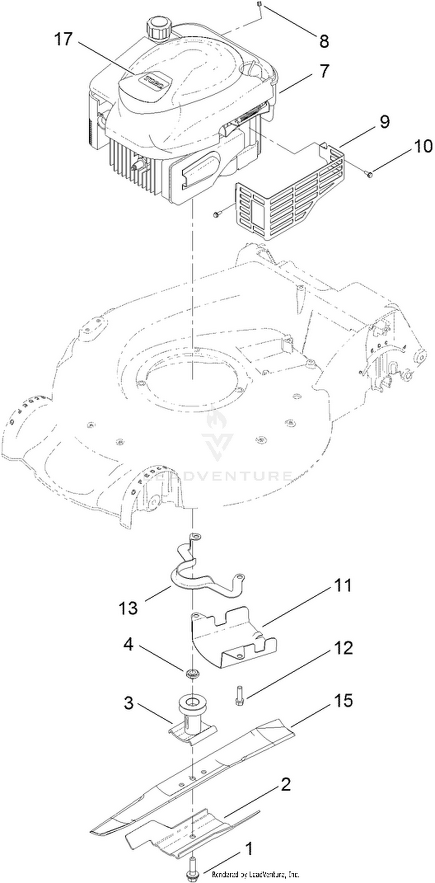 Engine and Blade Assembly