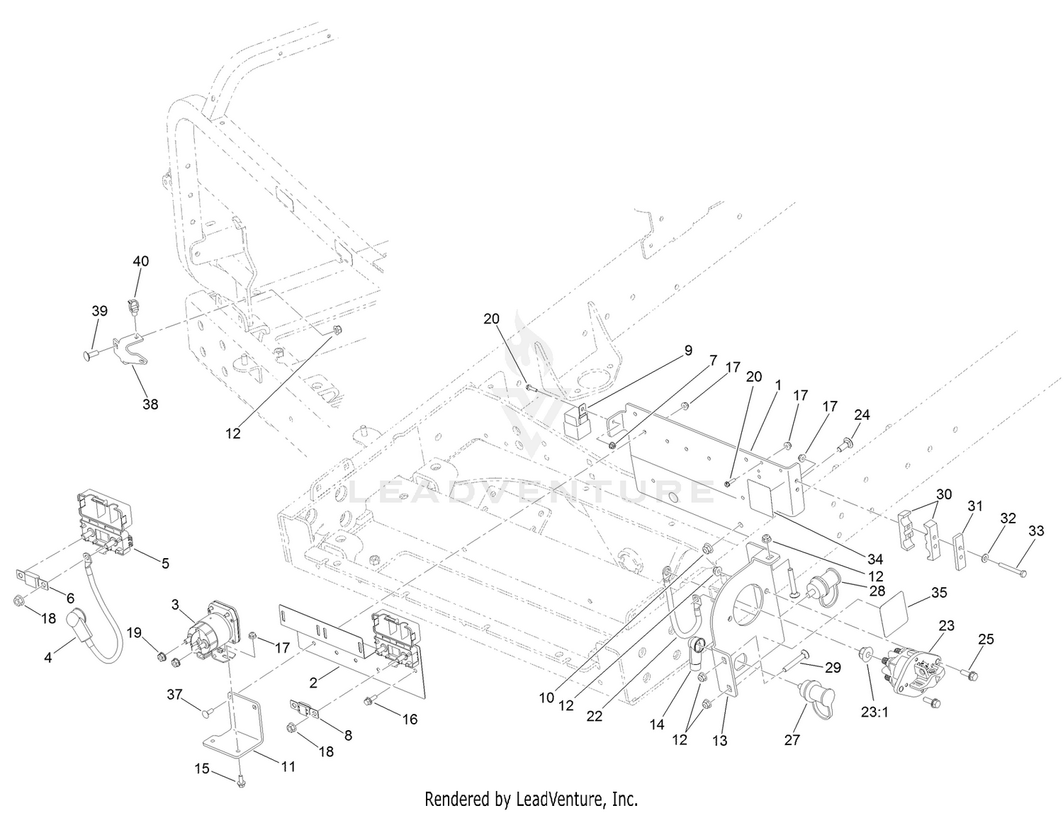 Rear Electrical Component Assembly