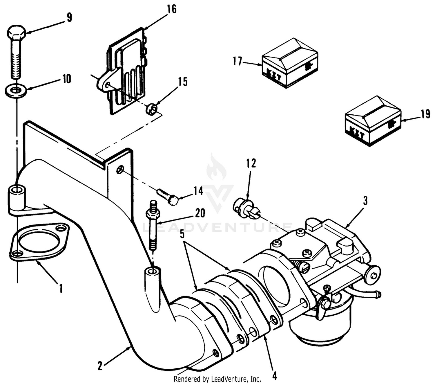 12hp Engine Carburetor Assembly