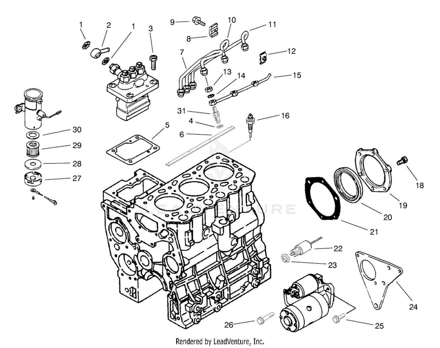 Fuel And Starter System Assembly