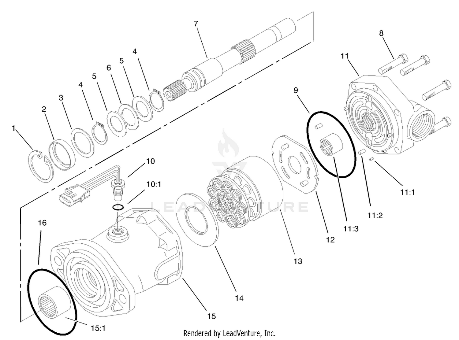 Hydraulic Motor Assembly No. 93-6489