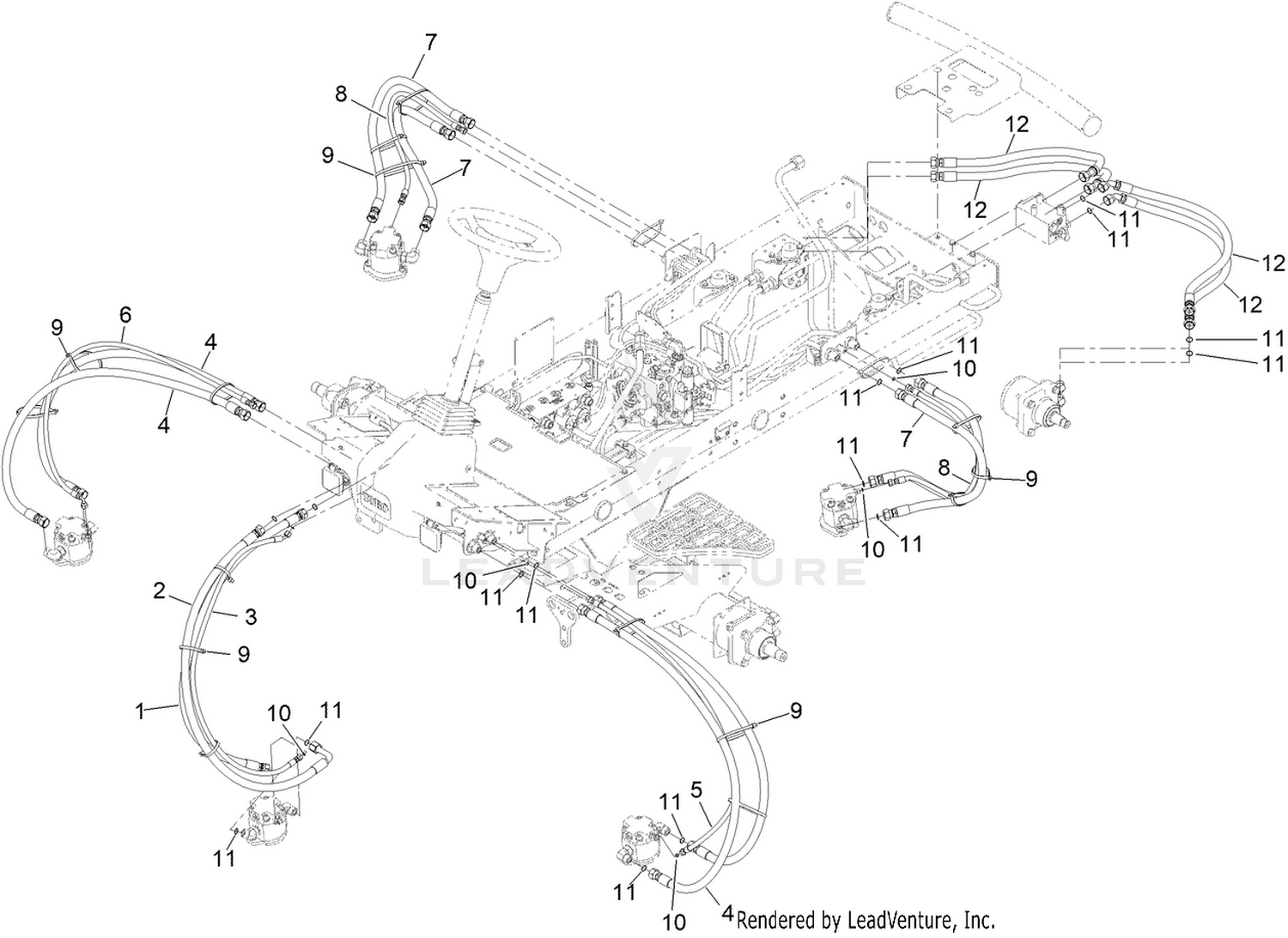 Hydraulic Hose Assembly No. 145-2577