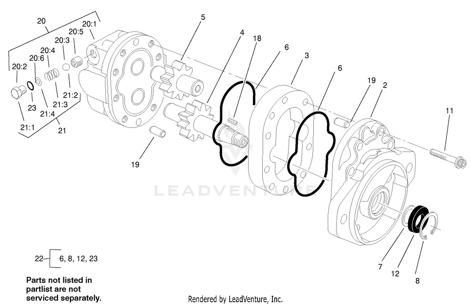 Motor Gear Assembly No. 93-6975