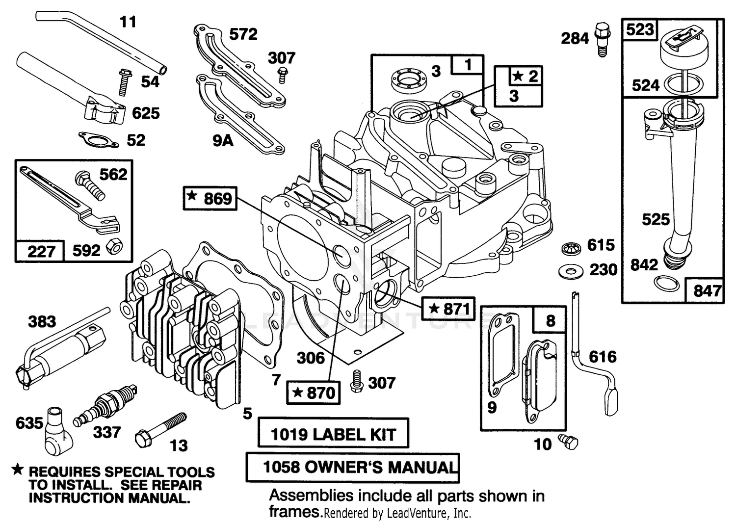 Engine Briggs  Stratton Model 127802-0513-21
