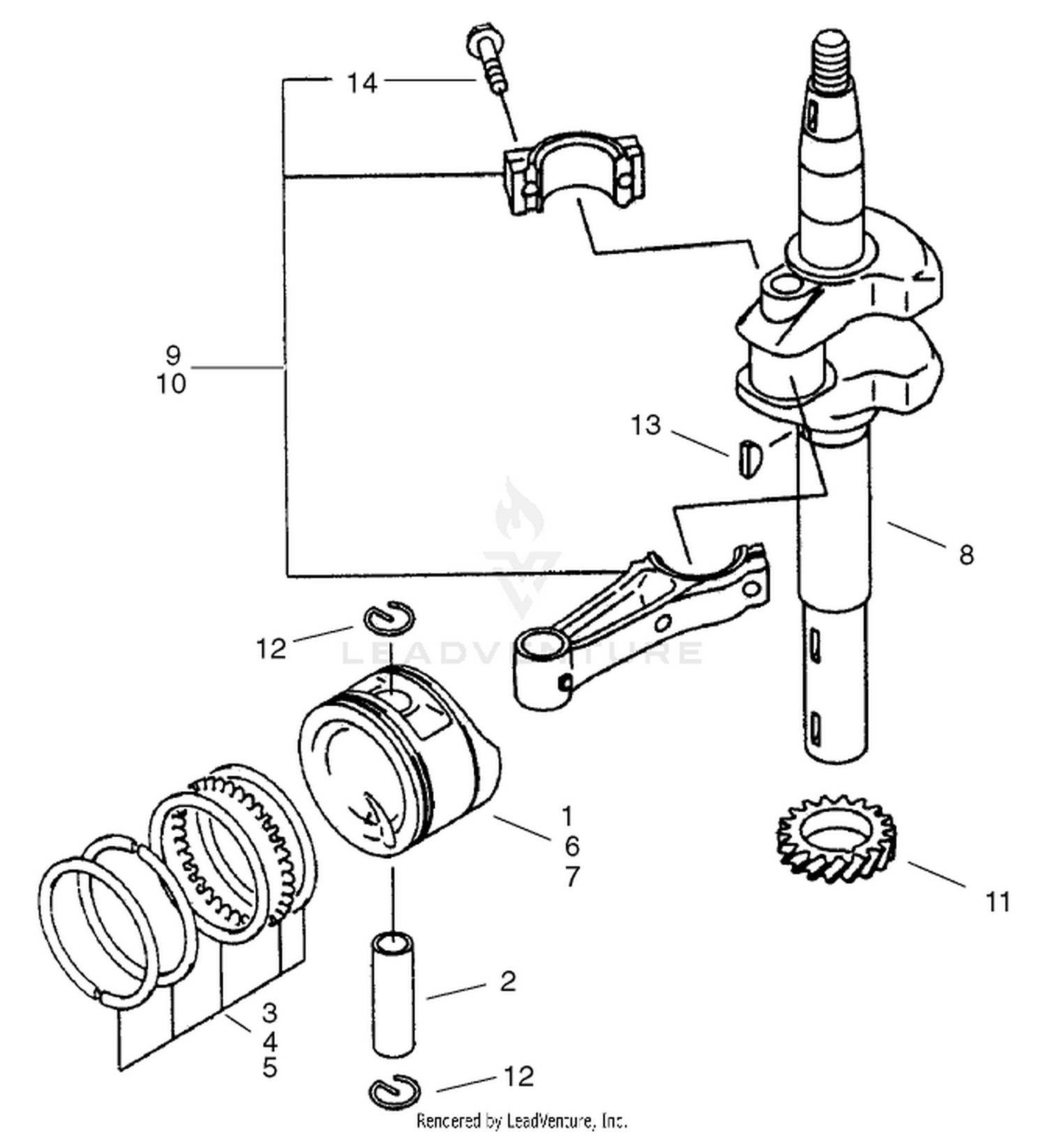 Piston/crankshaft Assembly