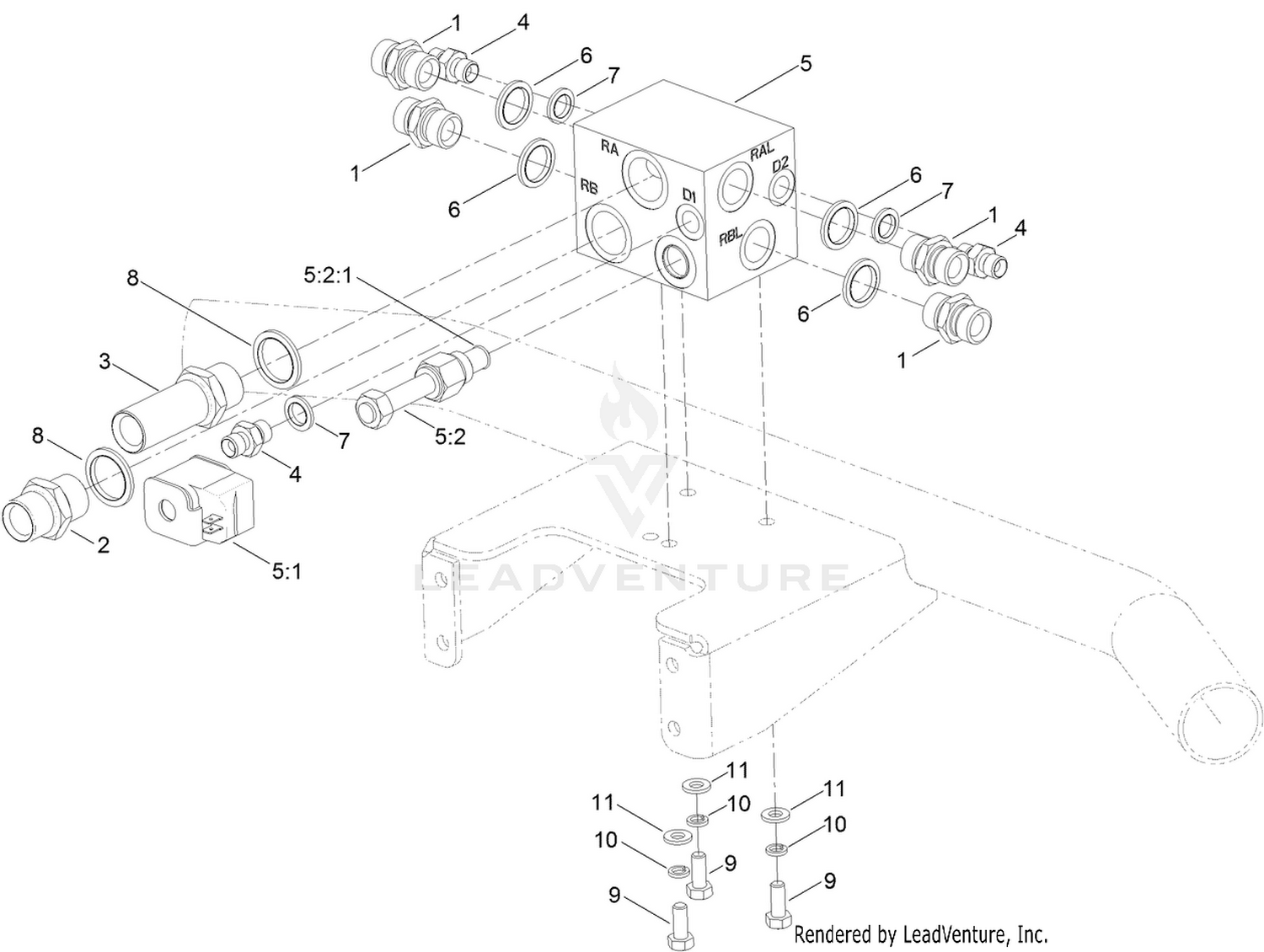Rear Transmission Block Assembly