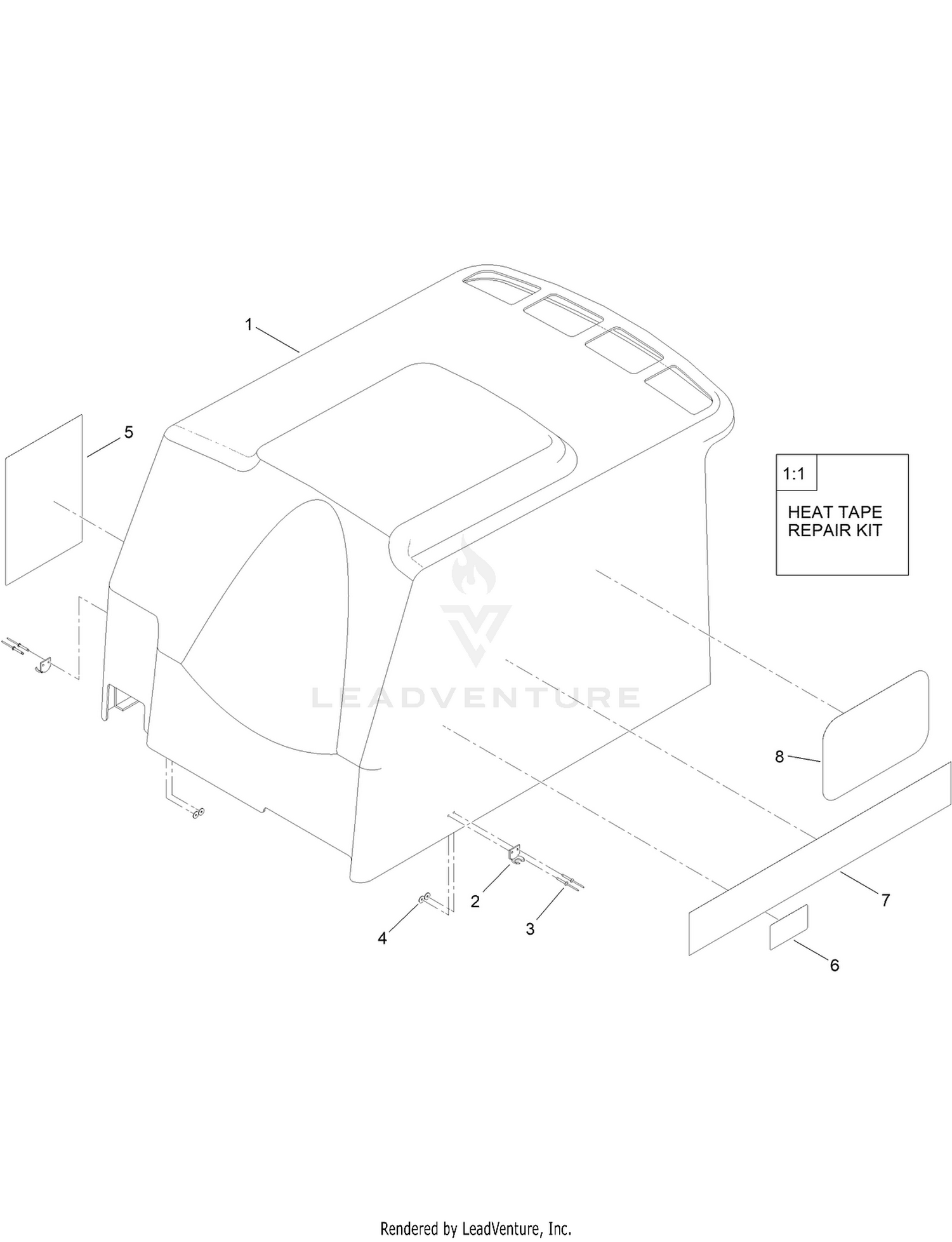 Hood Assembly No. 121-3631